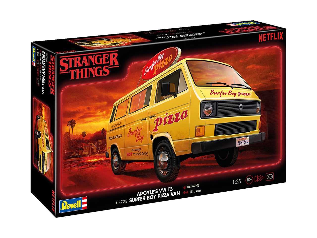 Plastic ModelKit STRANGER THINGS auto 07725 - VW T3 Bus "Surfer Boy" (1:25) 18-07725
