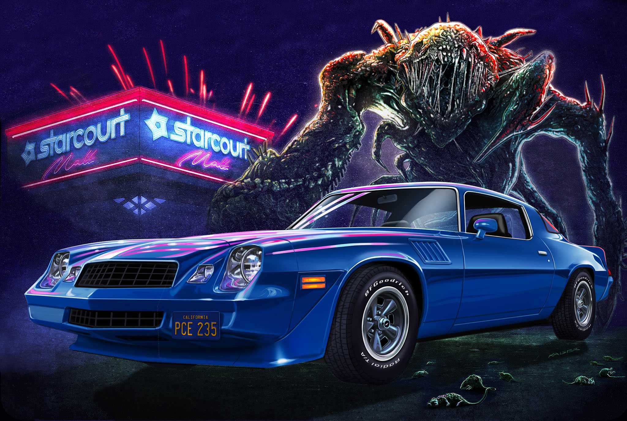 Plastic ModelKit STRANGER THINGS auto 07728 - Chevy Camaro Z/28 (1:24)