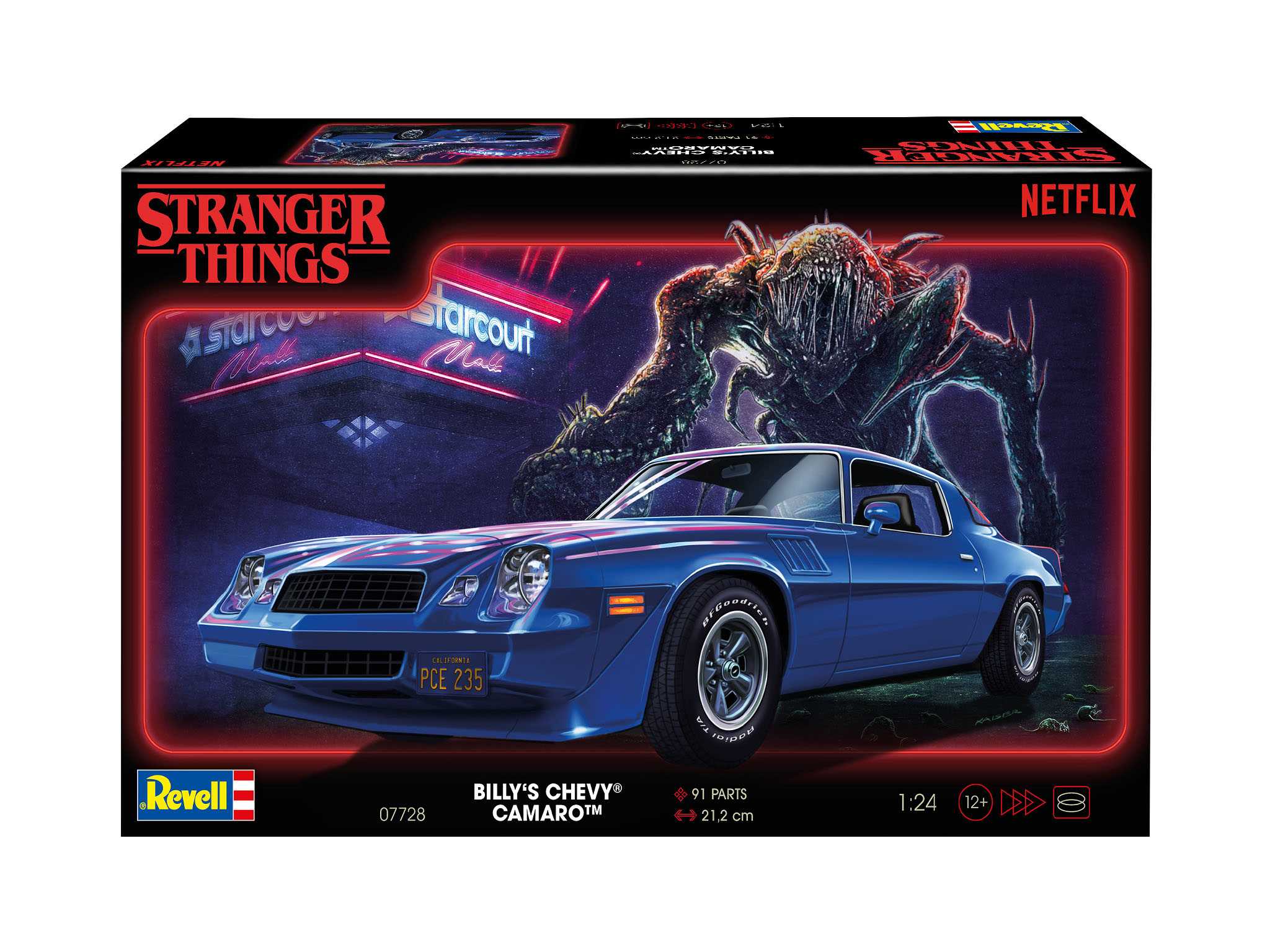 Plastic ModelKit STRANGER THINGS auto 07728 - Chevy Camaro Z/28 (1:24)