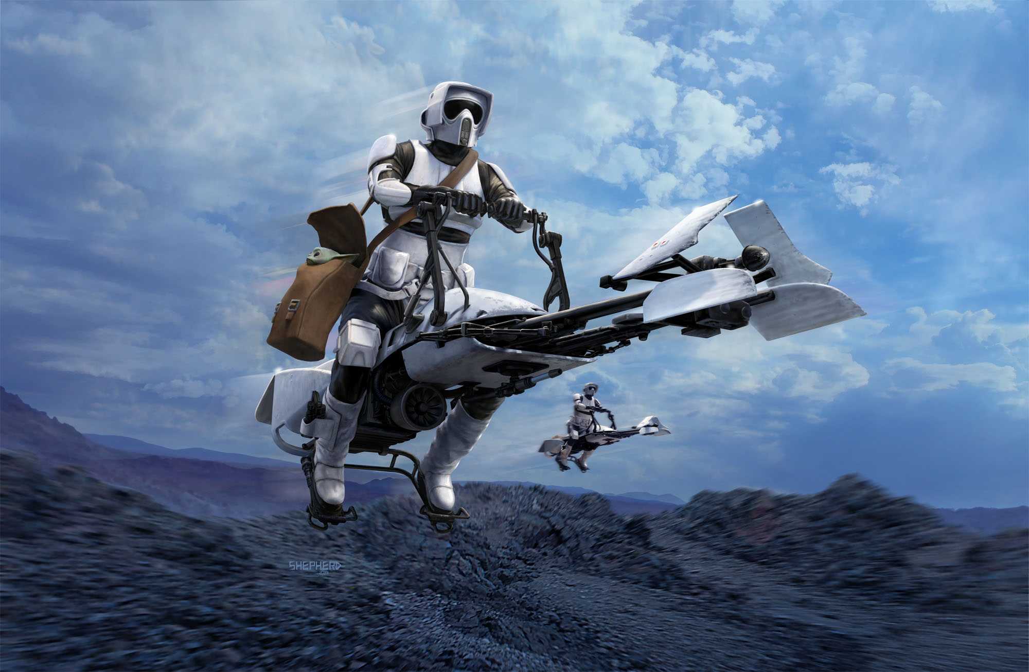 Plastic ModelKit SW 06786 - Speeder Bike (1:12)