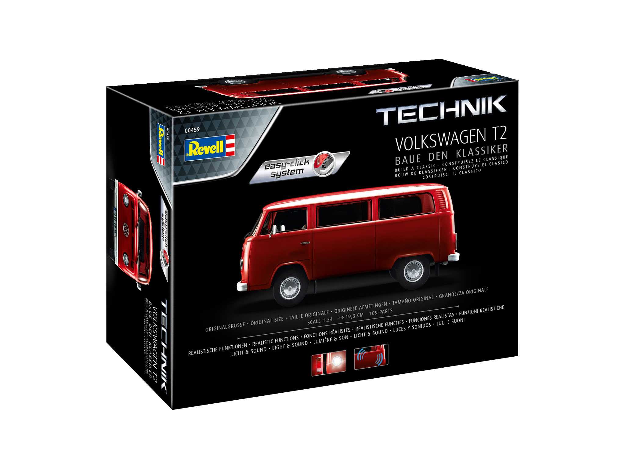 Plastic ModelKit TECHNIK auto 00459 - Volkswagen T2 (Easy-Click System) (1:24) 18-00459