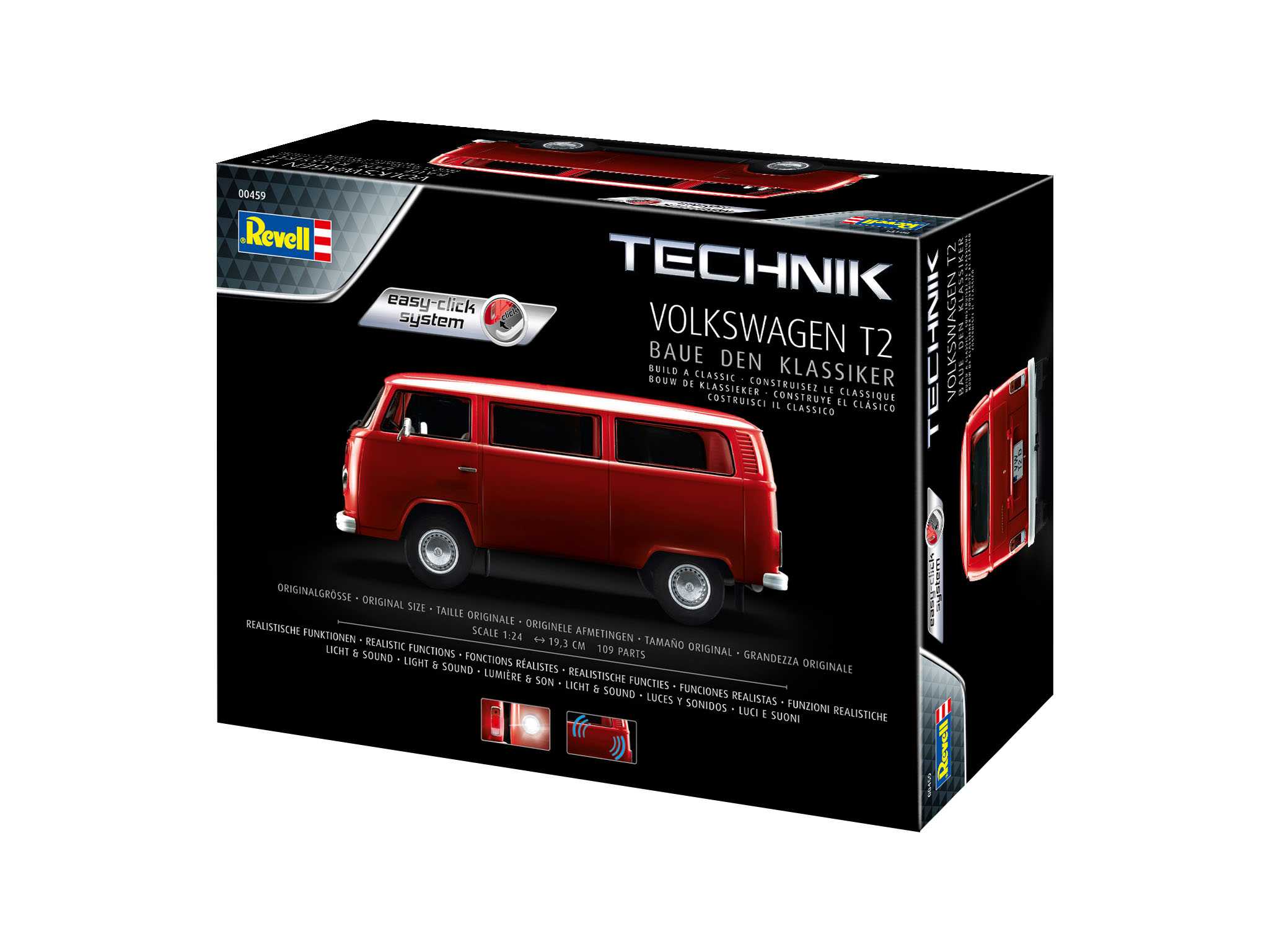Plastic ModelKit TECHNIK auto 00459 - Volkswagen T2 (Easy-Click System) (1:24)