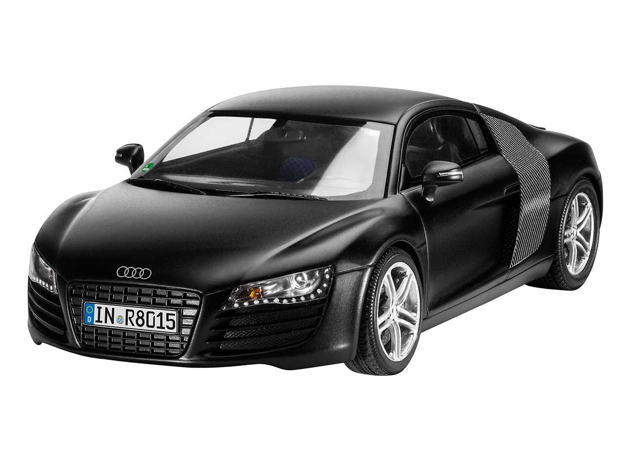 Plastic ModelKit auto 07057 - Audi R8 black (1:24)