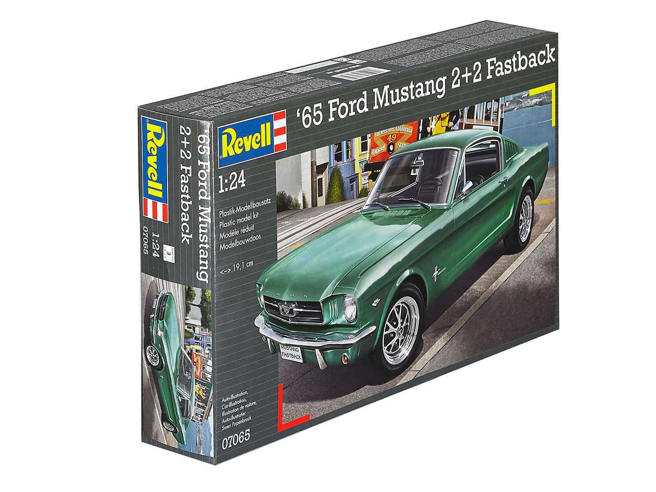 Plastic ModelKit auto 07065 - 1965 Ford Mustang 2+2 Fastback (1:25)
