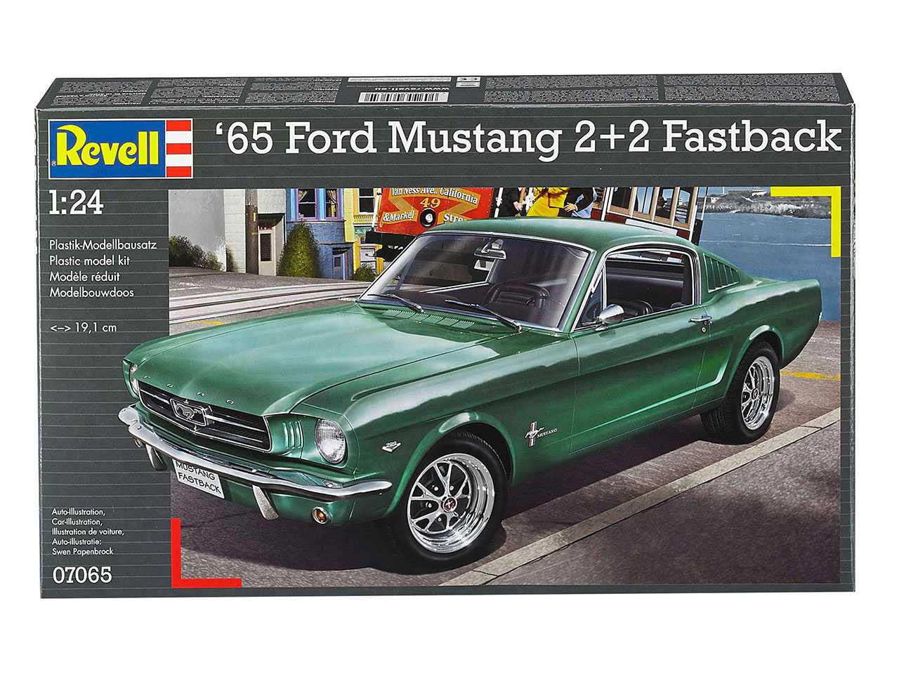 Plastic ModelKit auto 07065 - 1965 Ford Mustang 2+2 Fastback (1:25)