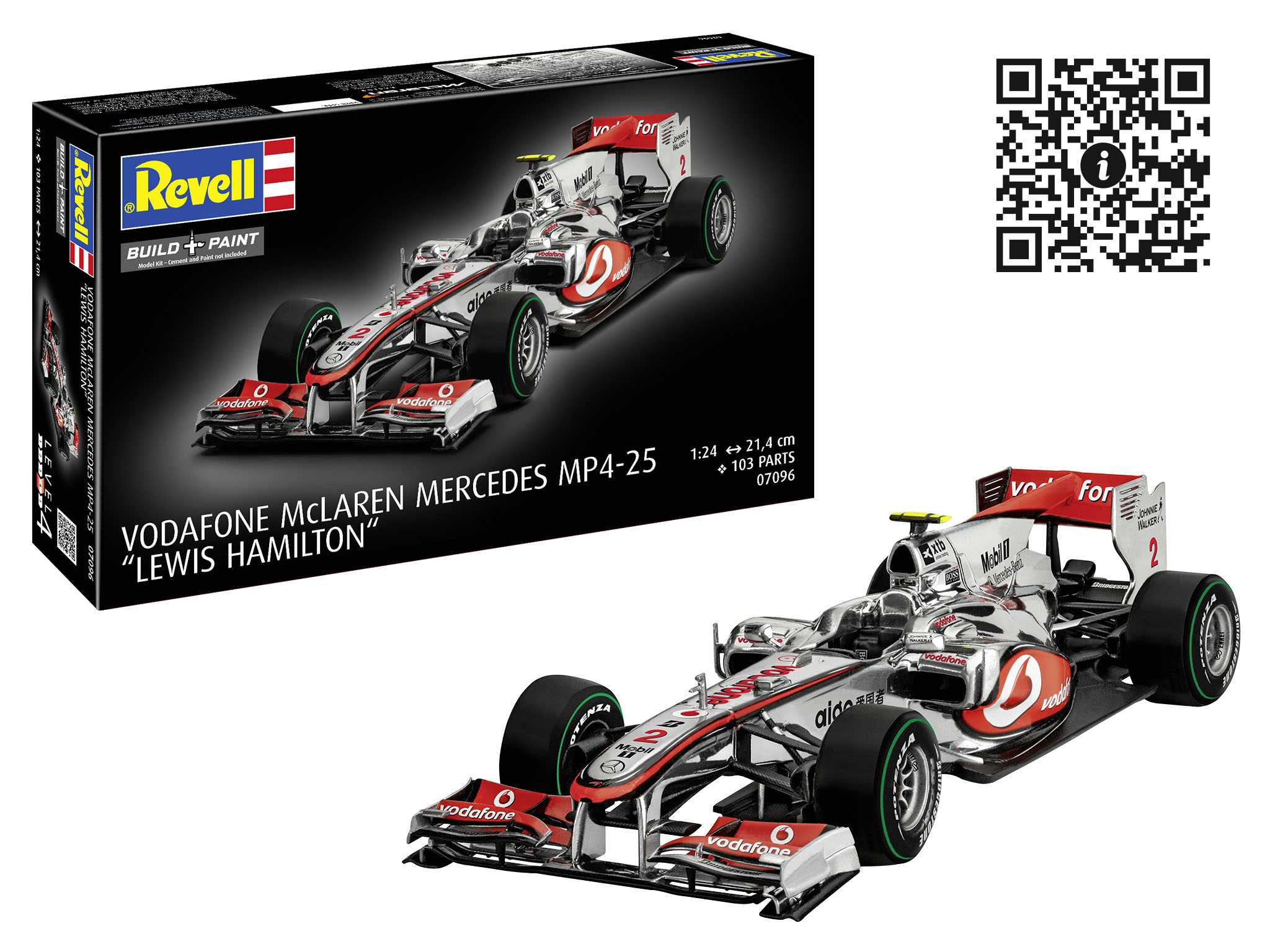 Plastic ModelKit auto 07096 - Vodafone McLaren Mercedes MP4-25 "L.Hamilton" (1:24)