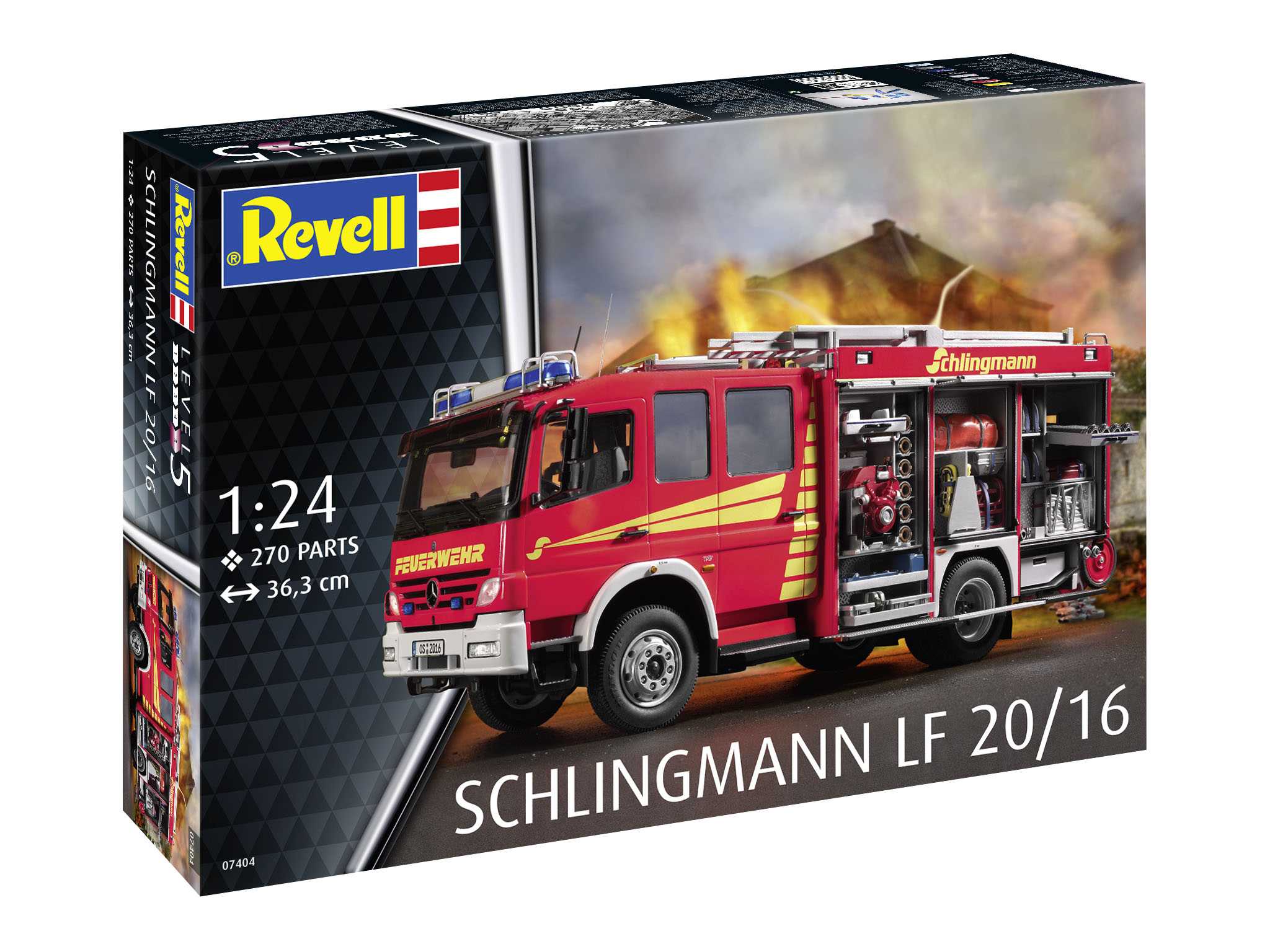 Plastic ModelKit 07404 - Schlingmann LF20/16 Mercedes Benz Atego 1529 AF (1:24) 18-3983