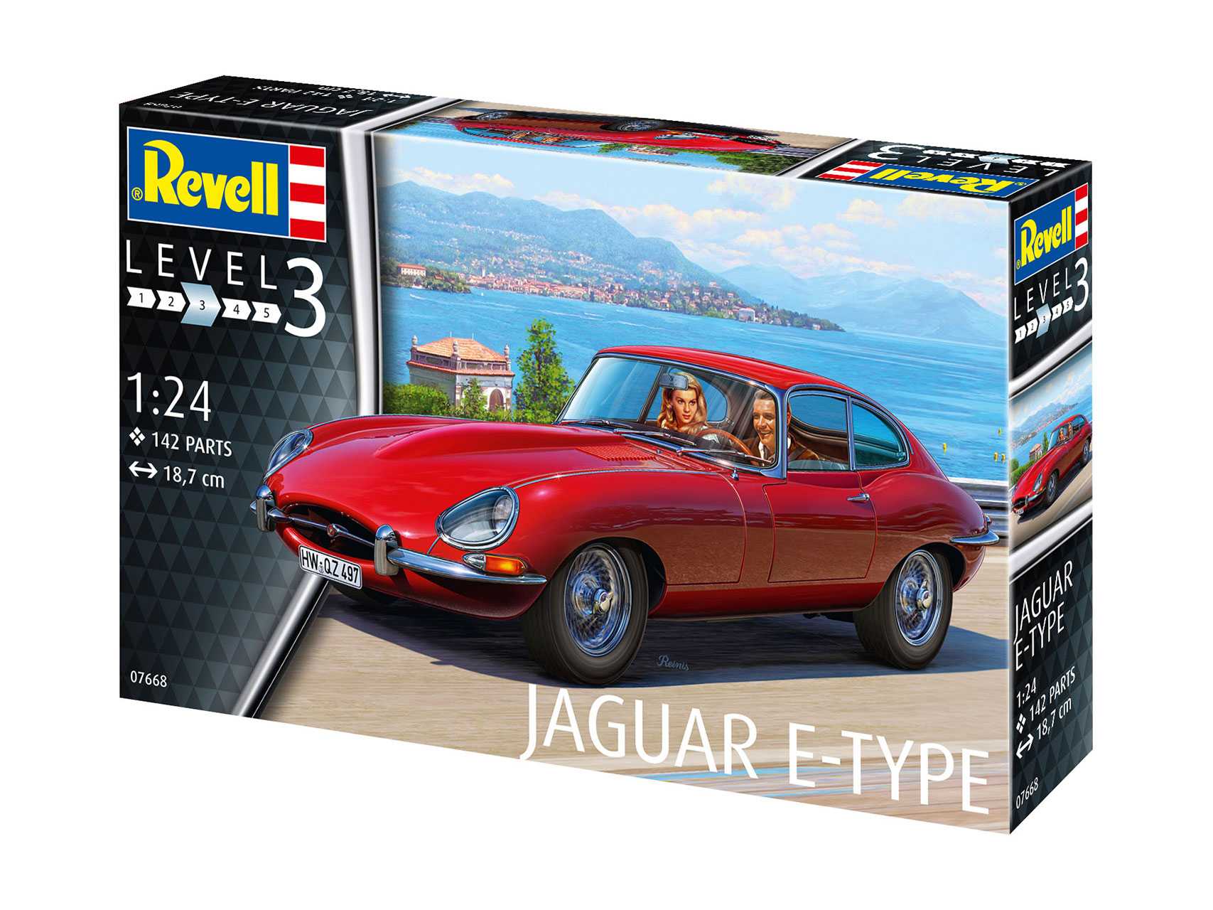 Plastic ModelKit auto 07668 - Jaguar E-Type (Coupé) (1:24)