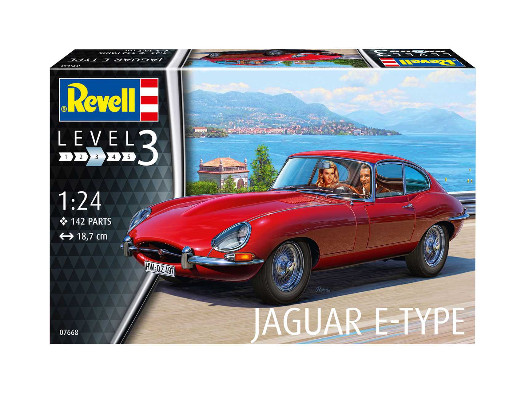 Plastic ModelKit auto 07668 - Jaguar E-Type (Coupé) (1:24)