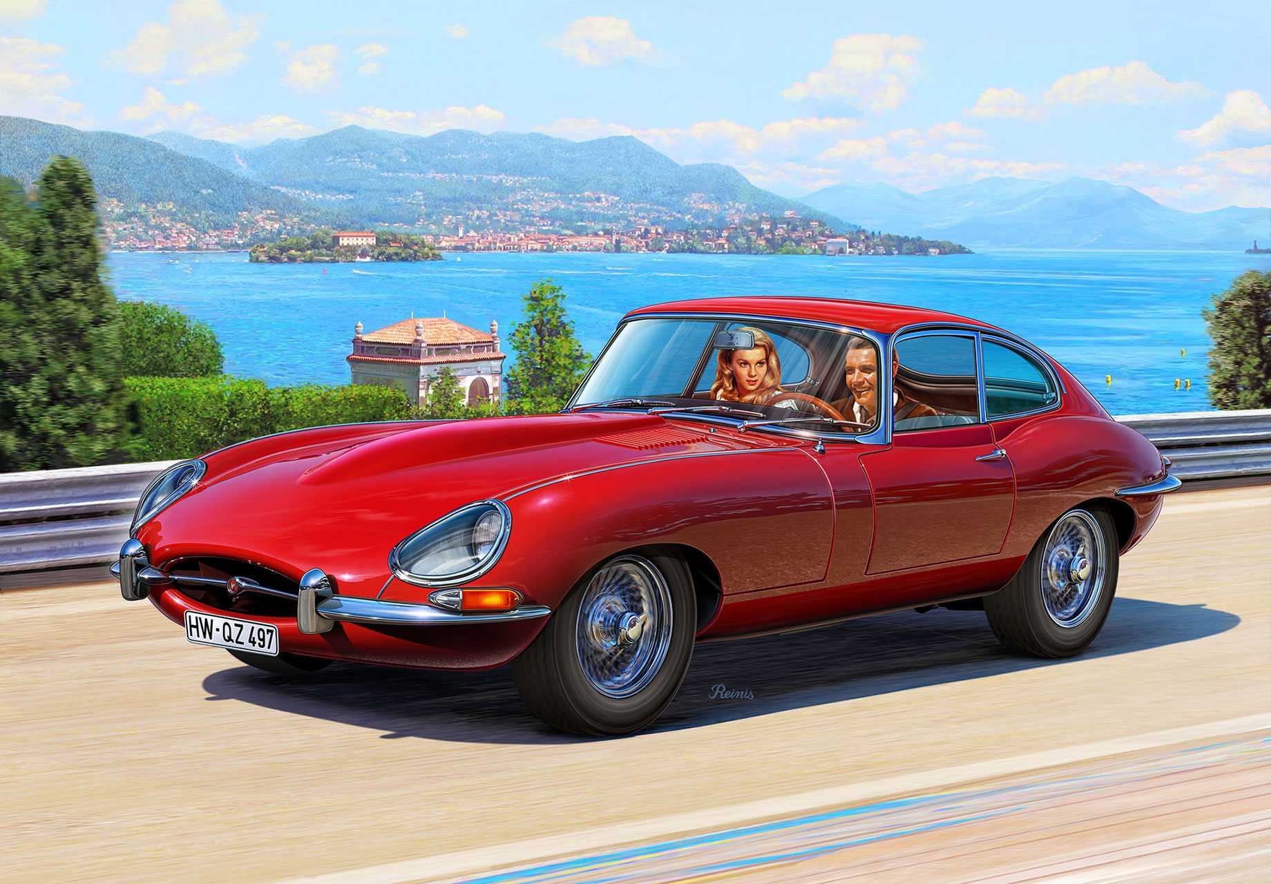 Plastic ModelKit auto 07668 - Jaguar E-Type (Coupé) (1:24)