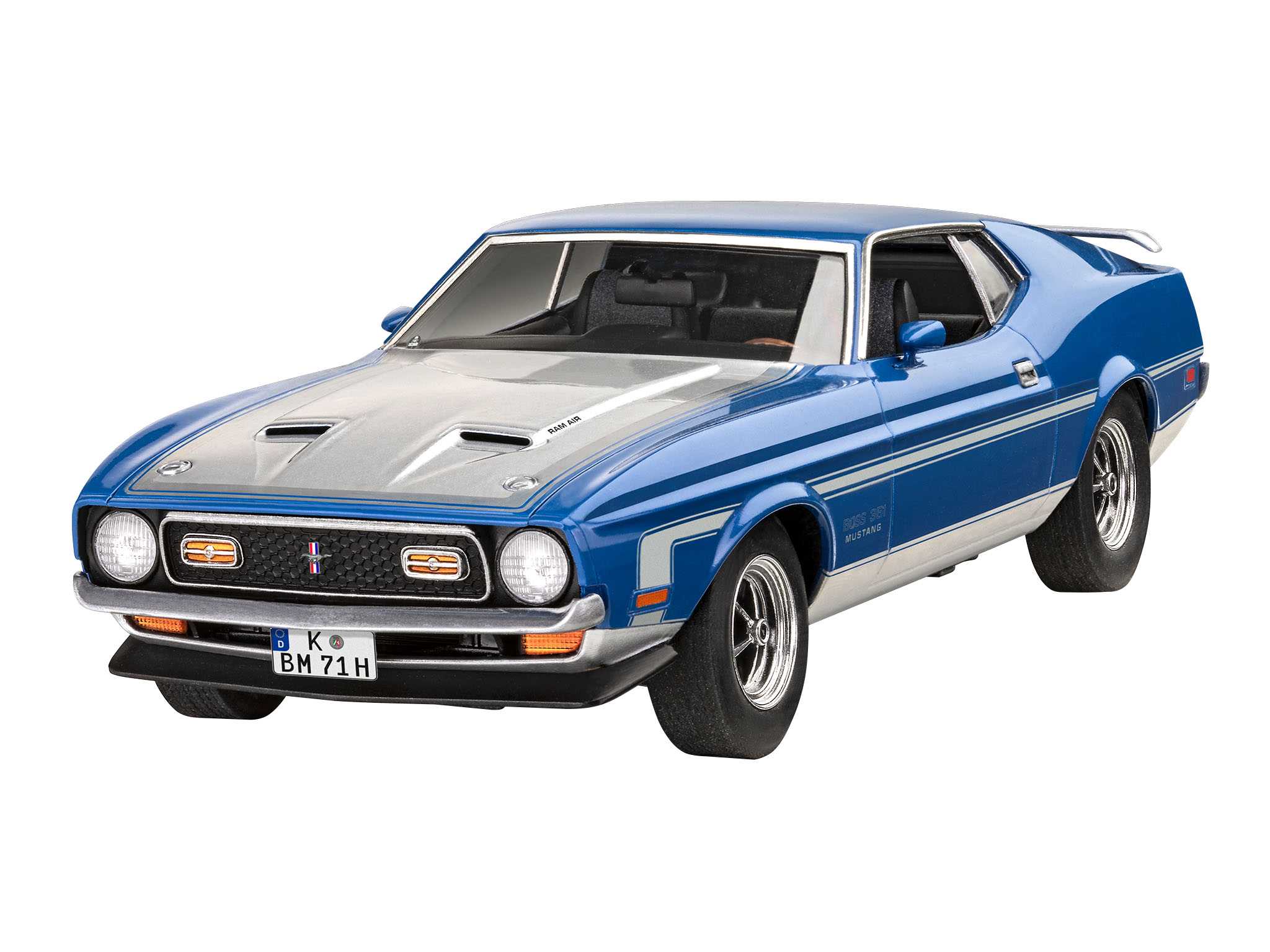 Plastic ModelKit auto 07699 - 71 Ford Mustang Boss 351 (1:25)