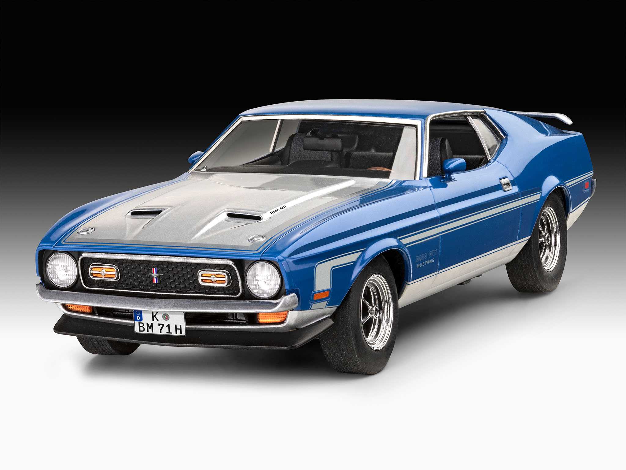 Plastic ModelKit auto 07699 - 71 Ford Mustang Boss 351 (1:25)