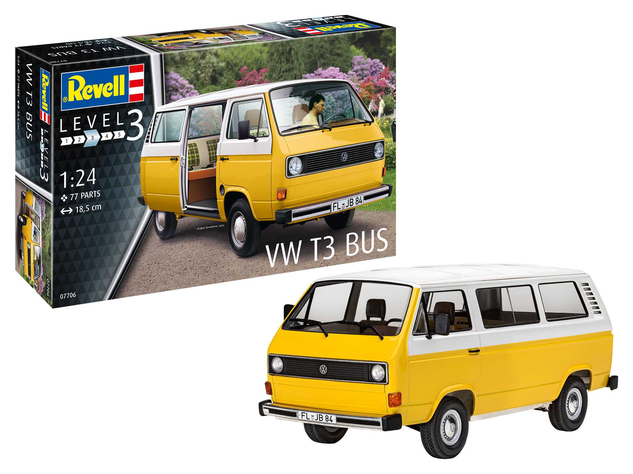 Plastic ModelKit auto 07706 - VW T3 Bus (1:24)