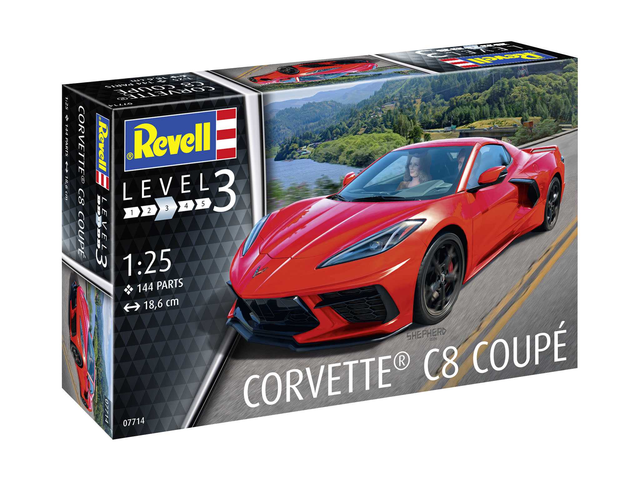 Plastic ModelKit auto 07714 - Corvette C8 Coupé (1:25) 18-07714