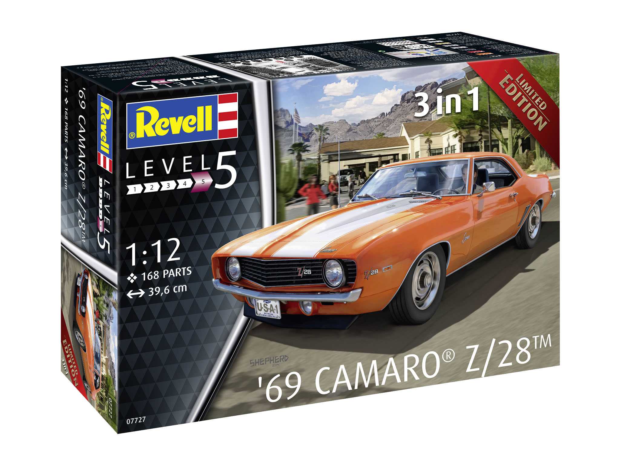 Plastic ModelKit auto 07727 - 69 Chevy Camaro (1:12) 18-07727