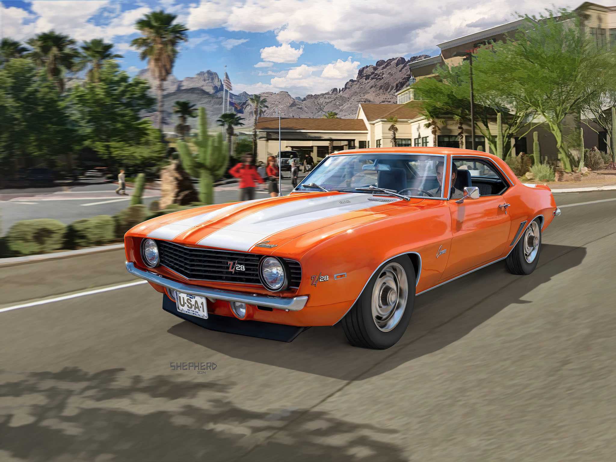 Plastic ModelKit auto 07727 - 69 Chevy Camaro (1:12)