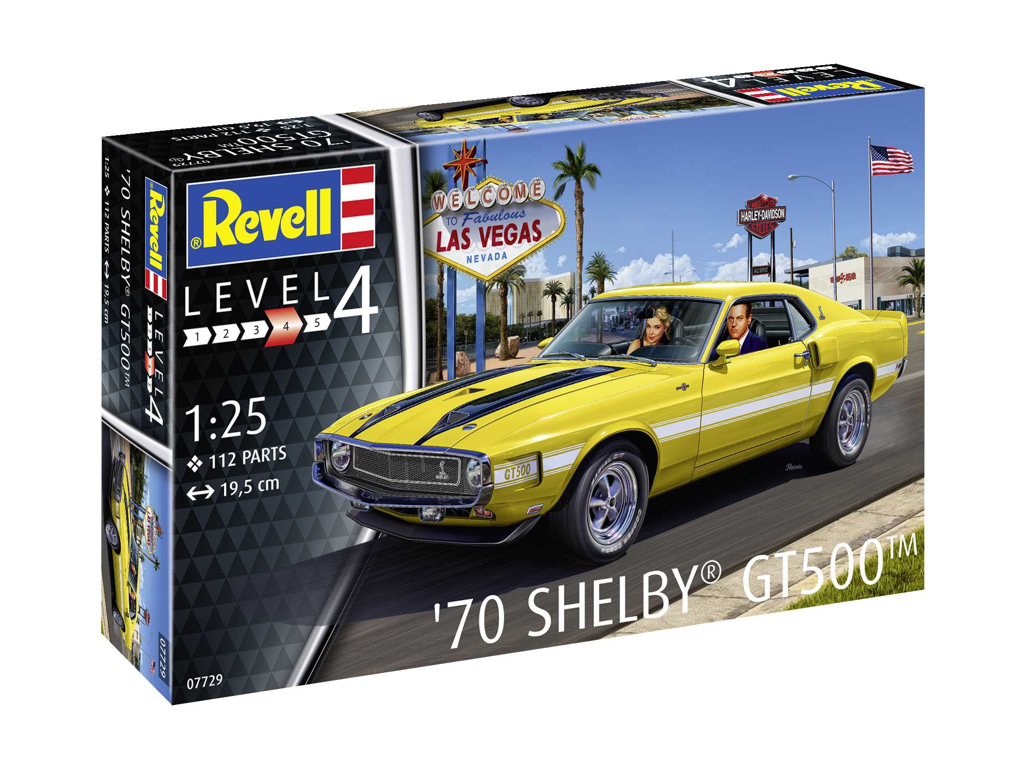 Plastic ModelKit auto 07729 - 70 Shelby Mustang GT500 (1:25) 18-07729