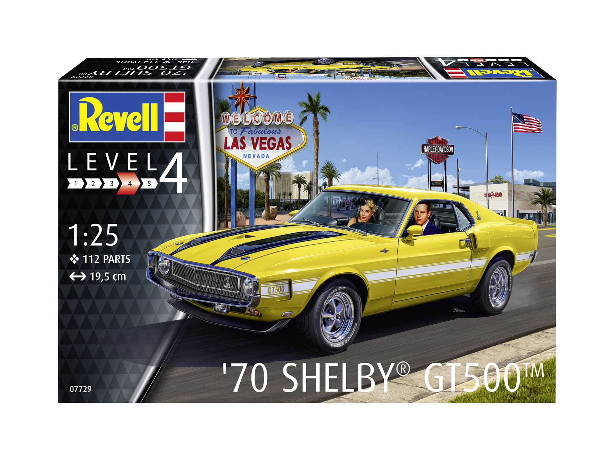 Plastic ModelKit auto 07729 - 70 Shelby Mustang GT500 (1:25)
