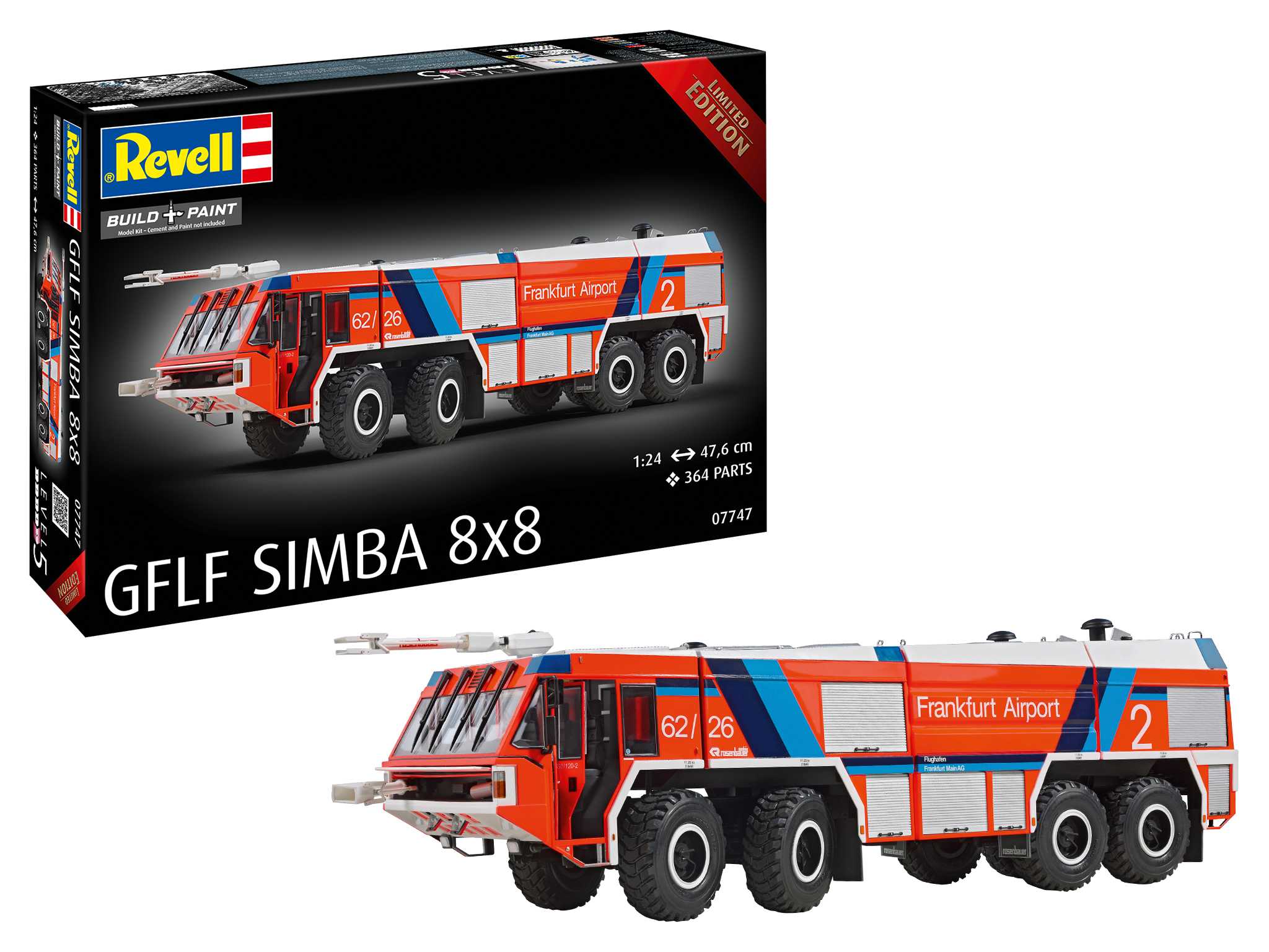 Plastic ModelKit auto 07747 - GFLF Simba 8x8 (1:24)