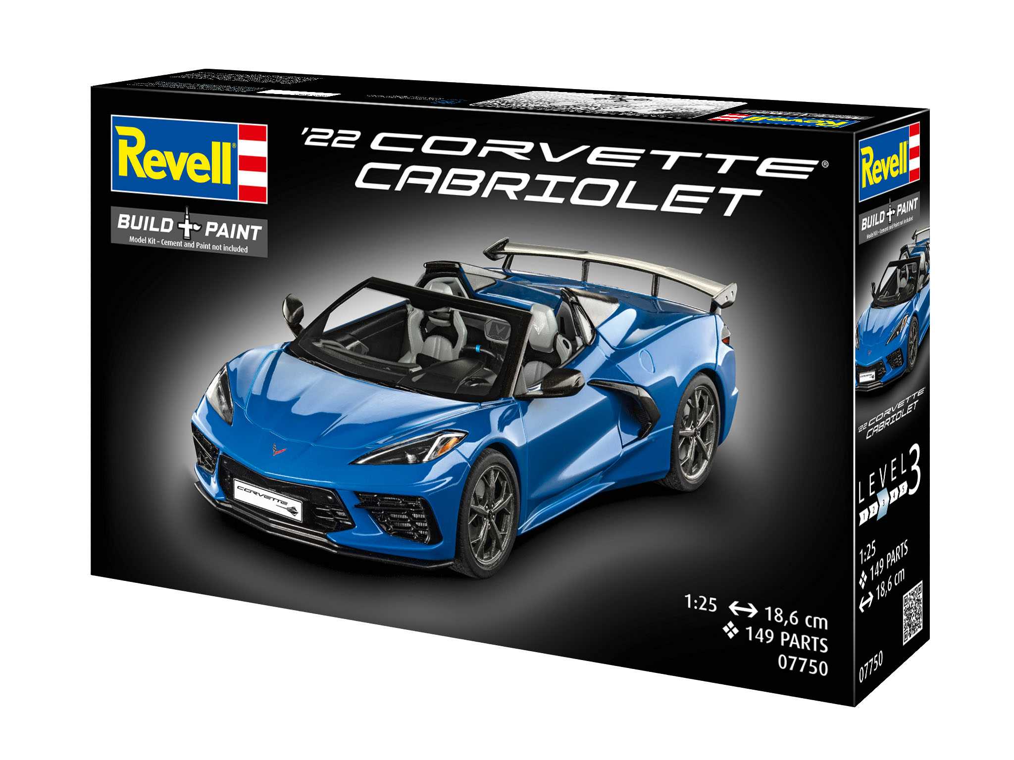 Plastic ModelKit auto 07750 - Corvette C8 Cabriolet (1:25)