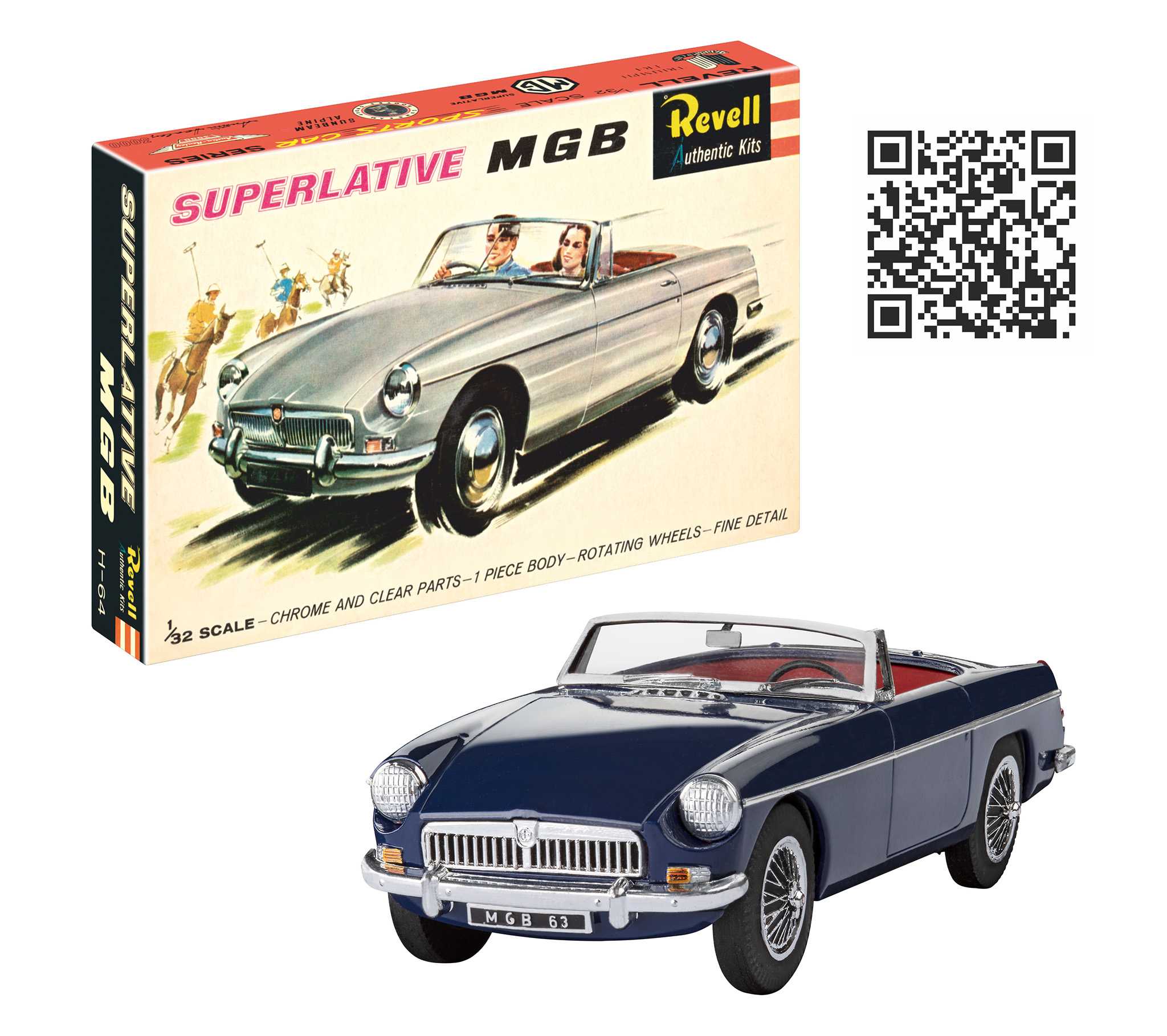Plastic ModelKit auto 07753 - MGB Roadster - 75 Years Plastic Modelling (1:32)