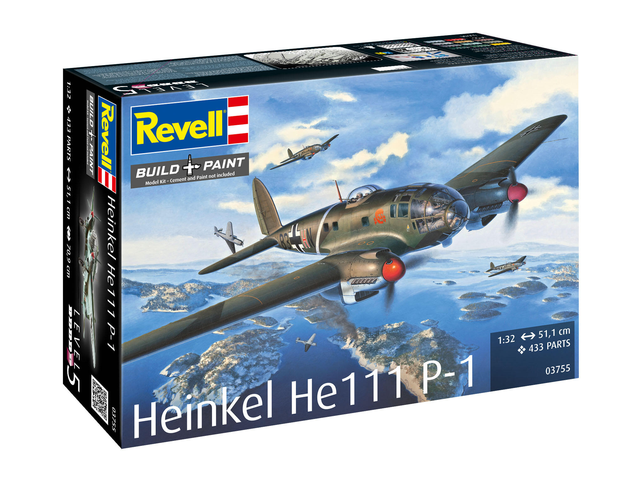 Plastic ModelKit letadlo 03755 - Heinkel He 111P-1 (1:32)