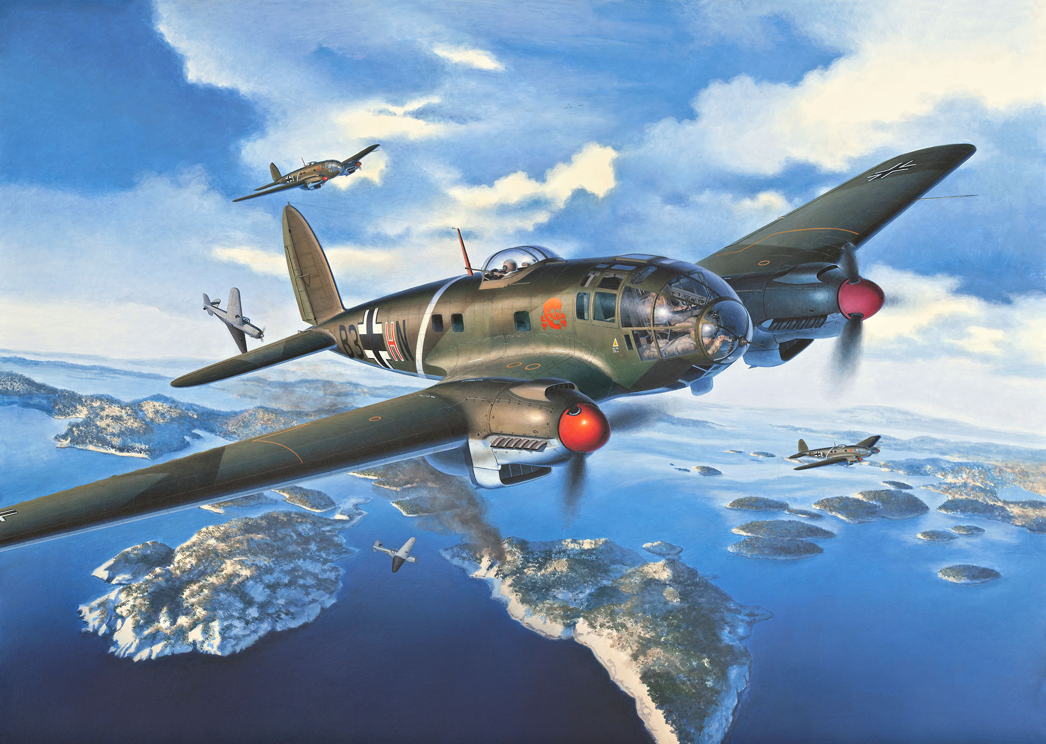 Plastic ModelKit letadlo 03755 - Heinkel He 111P-1 (1:32)