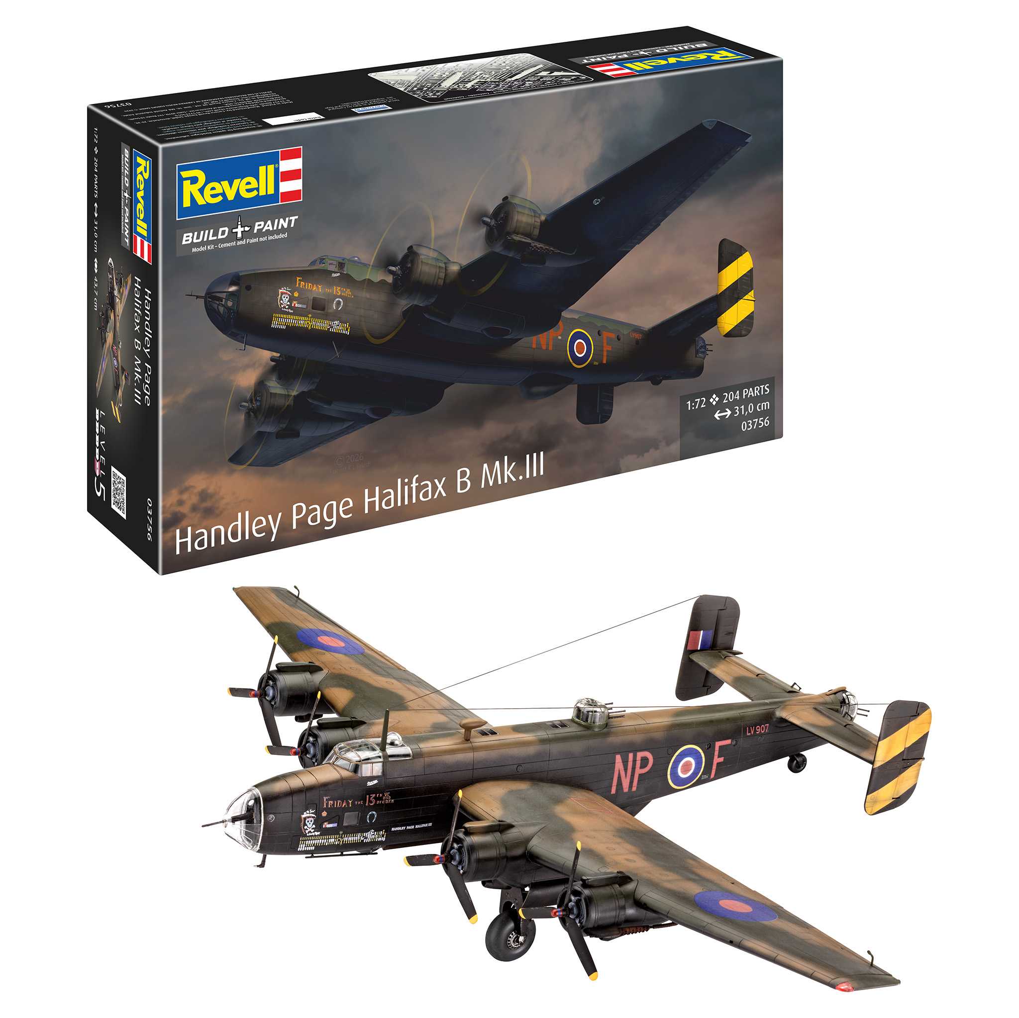 Plastic ModelKit letadlo 03756 - Handley Page Halifax B Mk.III (1:72)
