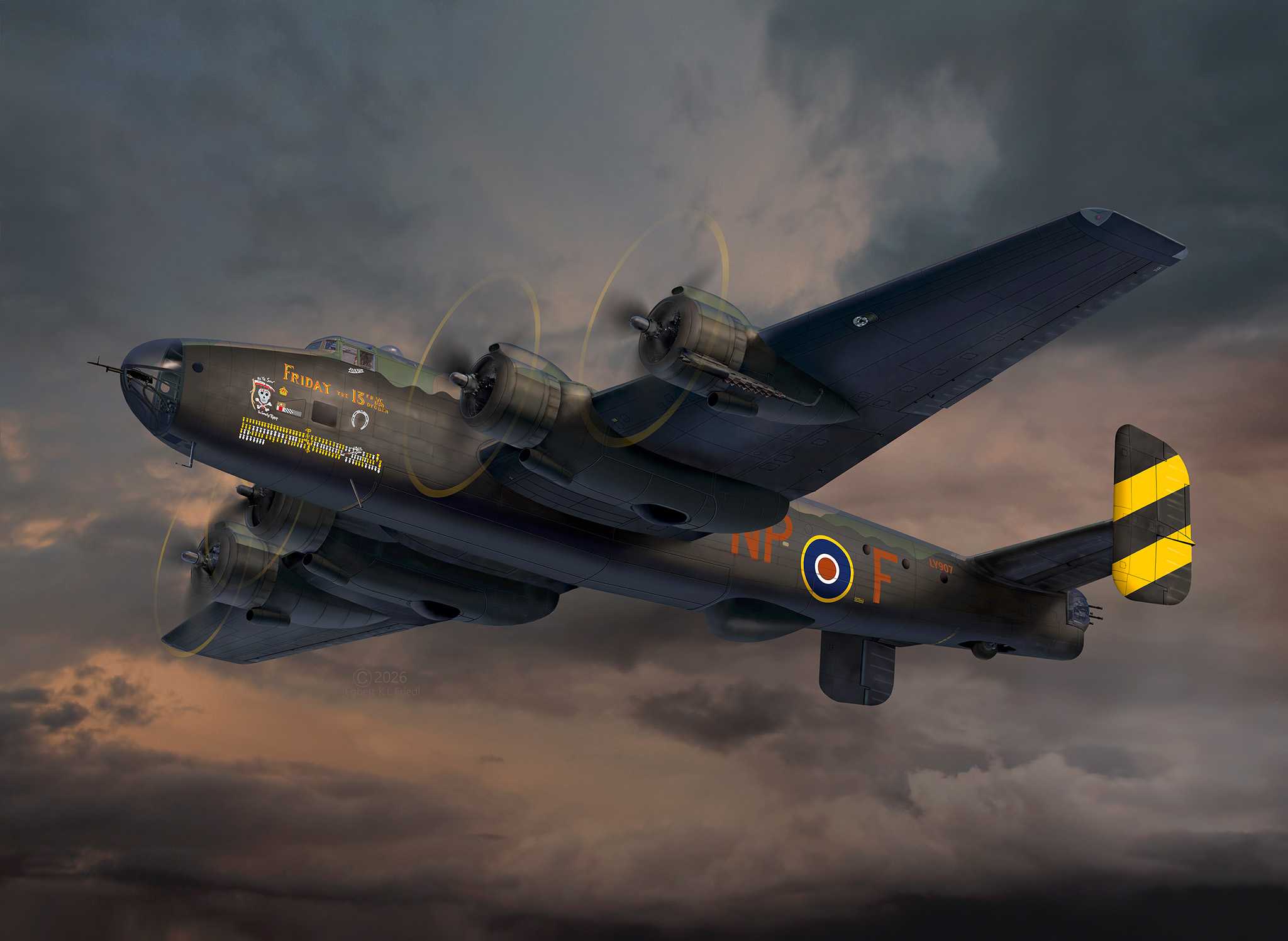 Plastic ModelKit letadlo 03756 - Handley Page Halifax B Mk.III (1:72)