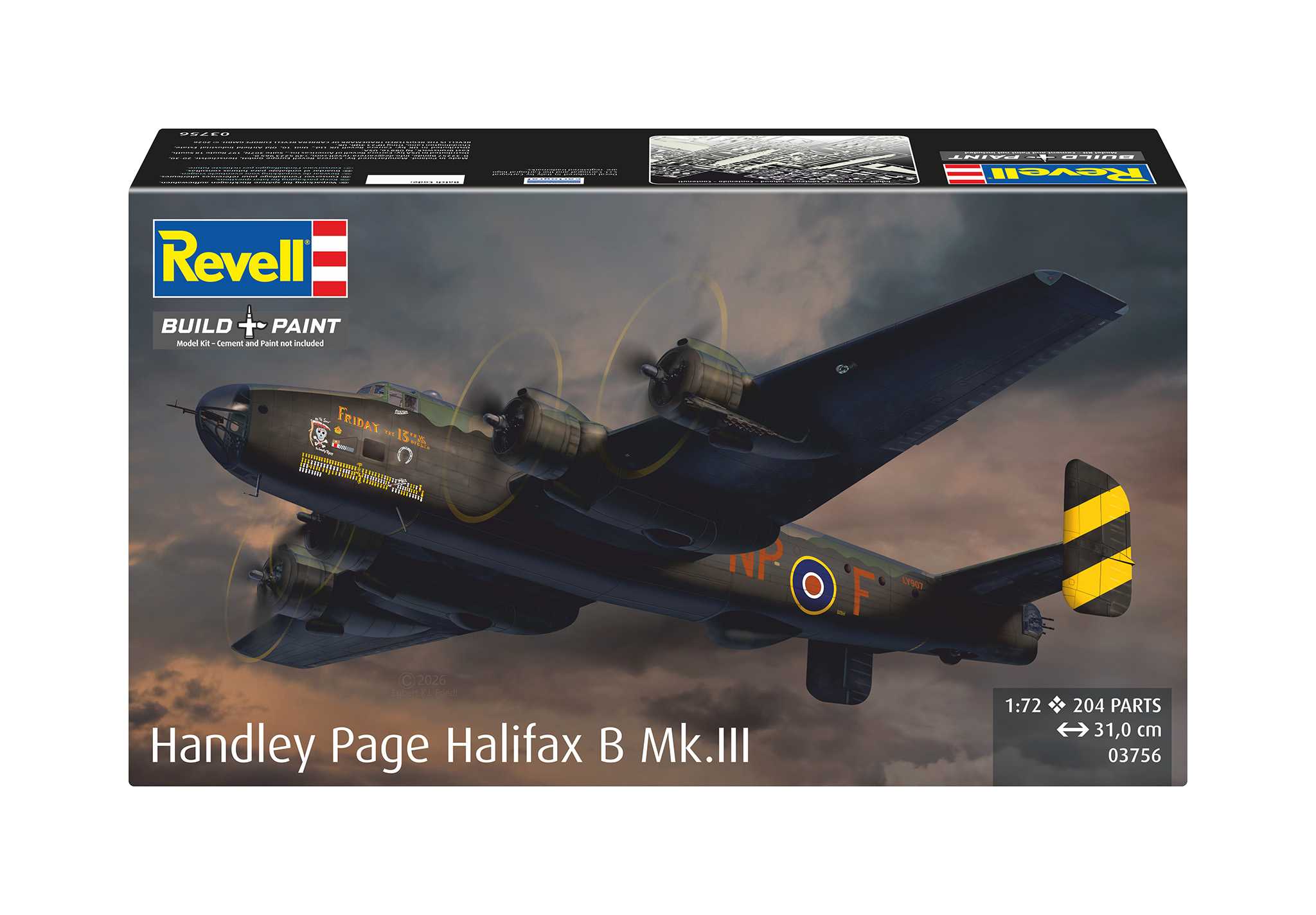 Plastic ModelKit letadlo 03756 - Handley Page Halifax B Mk.III (1:72)