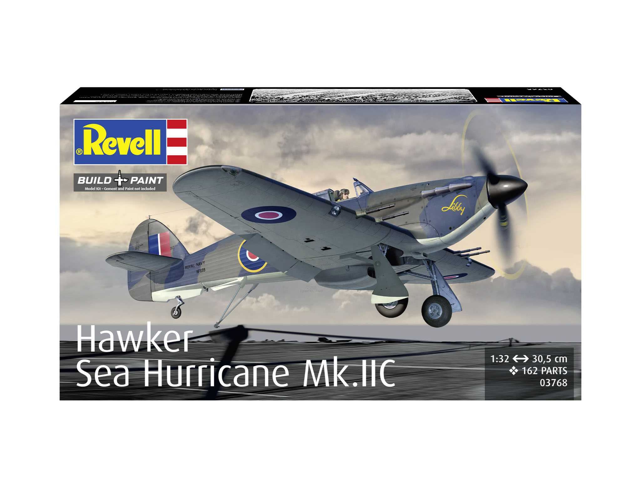 Plastic ModelKit letadlo 03768 - Hawker Sea Hurricane Mk.IIC (1:32)