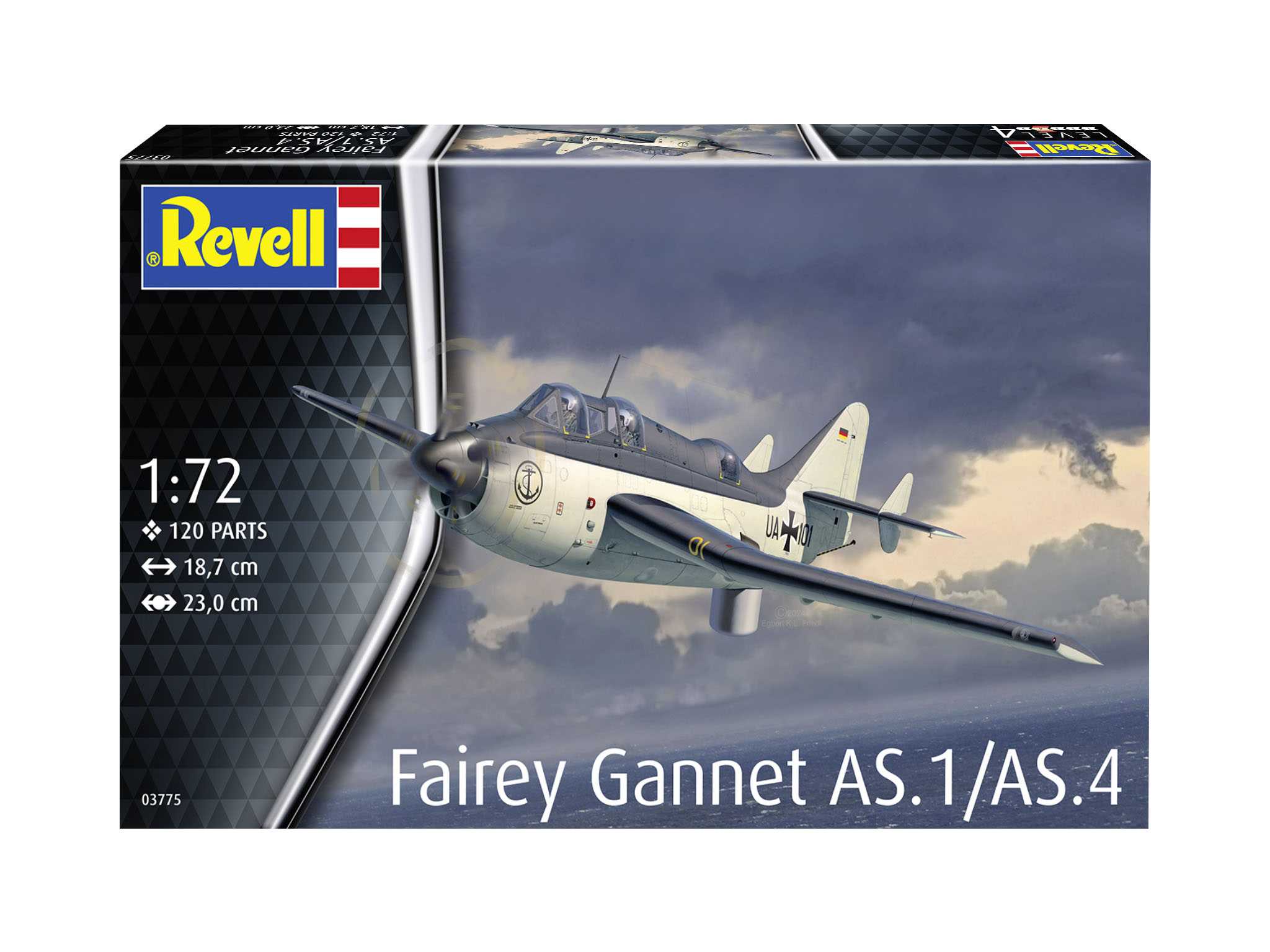 Plastic ModelKit letadlo 03775 - Fairey Gannet AS.1/AS.4 (1:72)