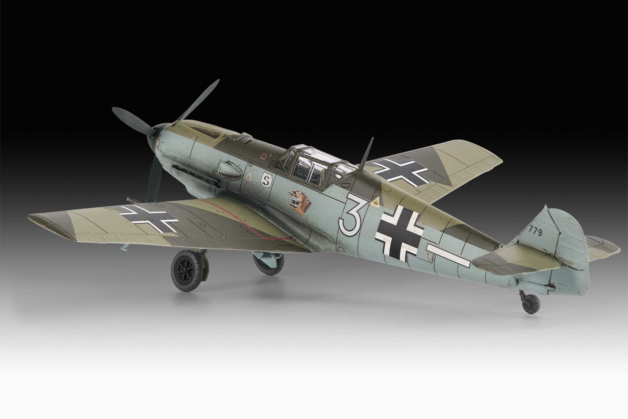 Plastic ModelKit letadlo 03781 - Messerschmitt Bf109E-3 (1:72)