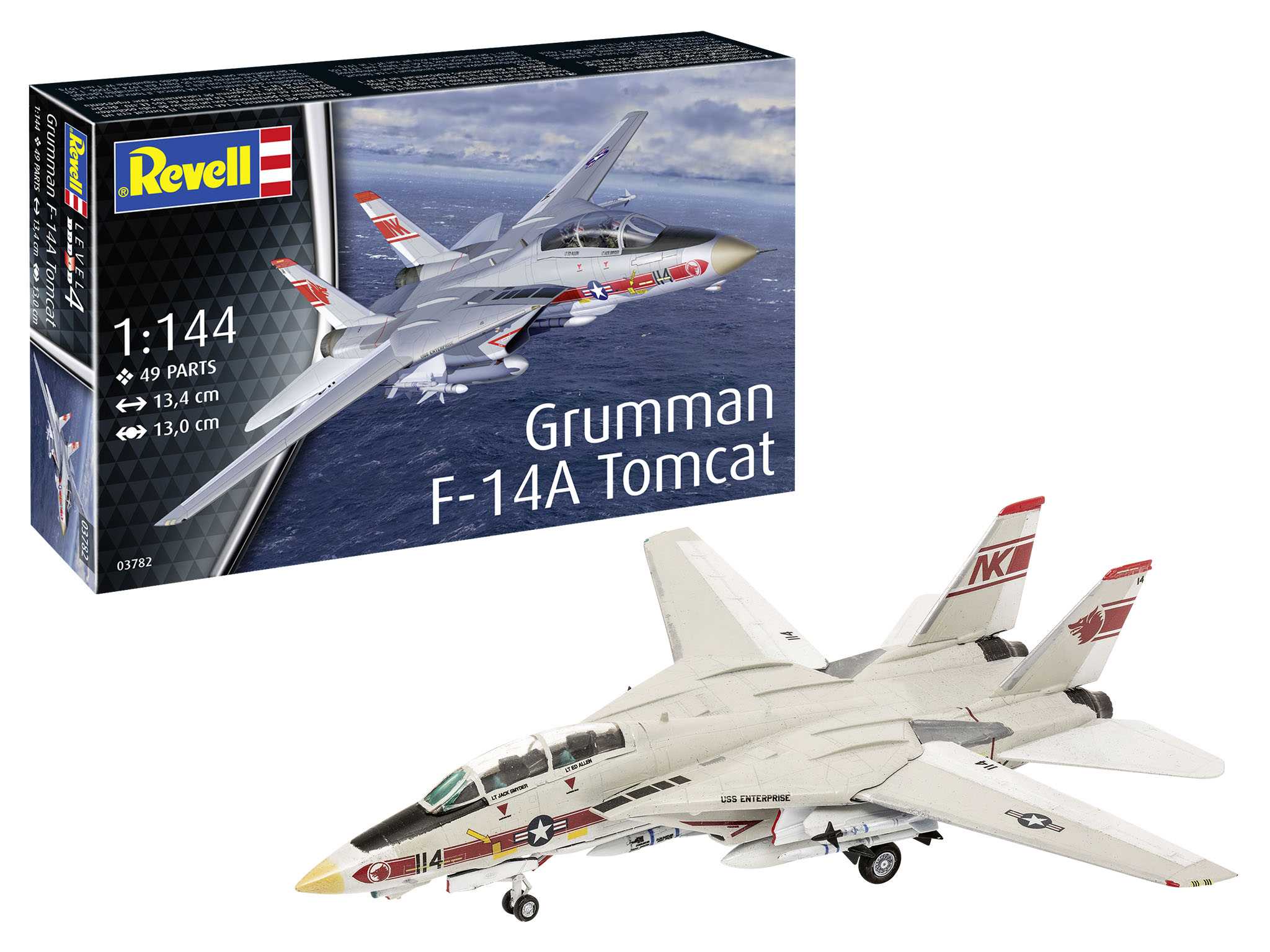 Plastic ModelKit letadlo 03782 - Grumman F-14A Tomcat (1:144)