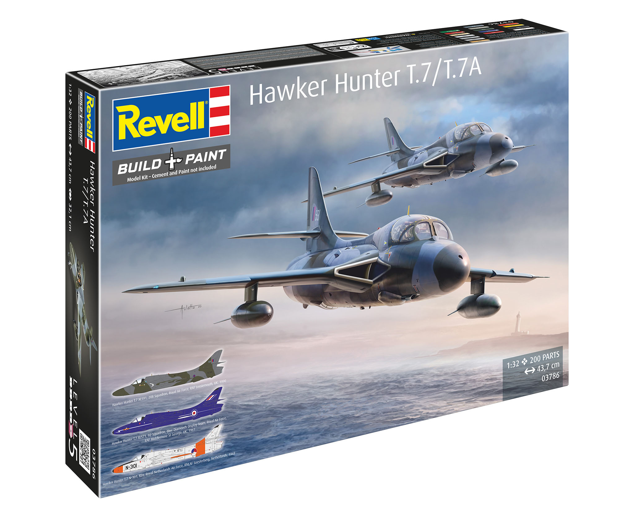 Plastic ModelKit letadlo 03786 - Hawker Hunter T.7/T.7A (1:32)