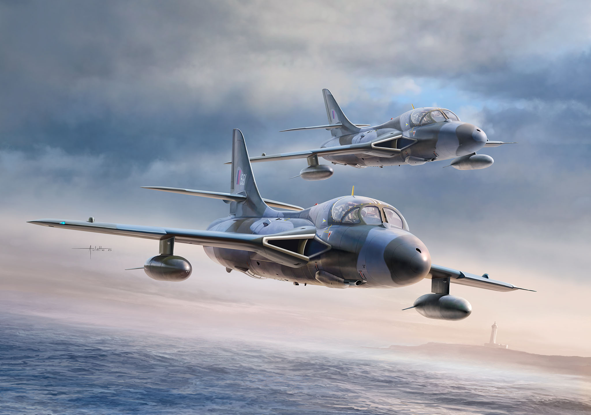 Plastic ModelKit letadlo 03786 - Hawker Hunter T.7/T.7A (1:32)