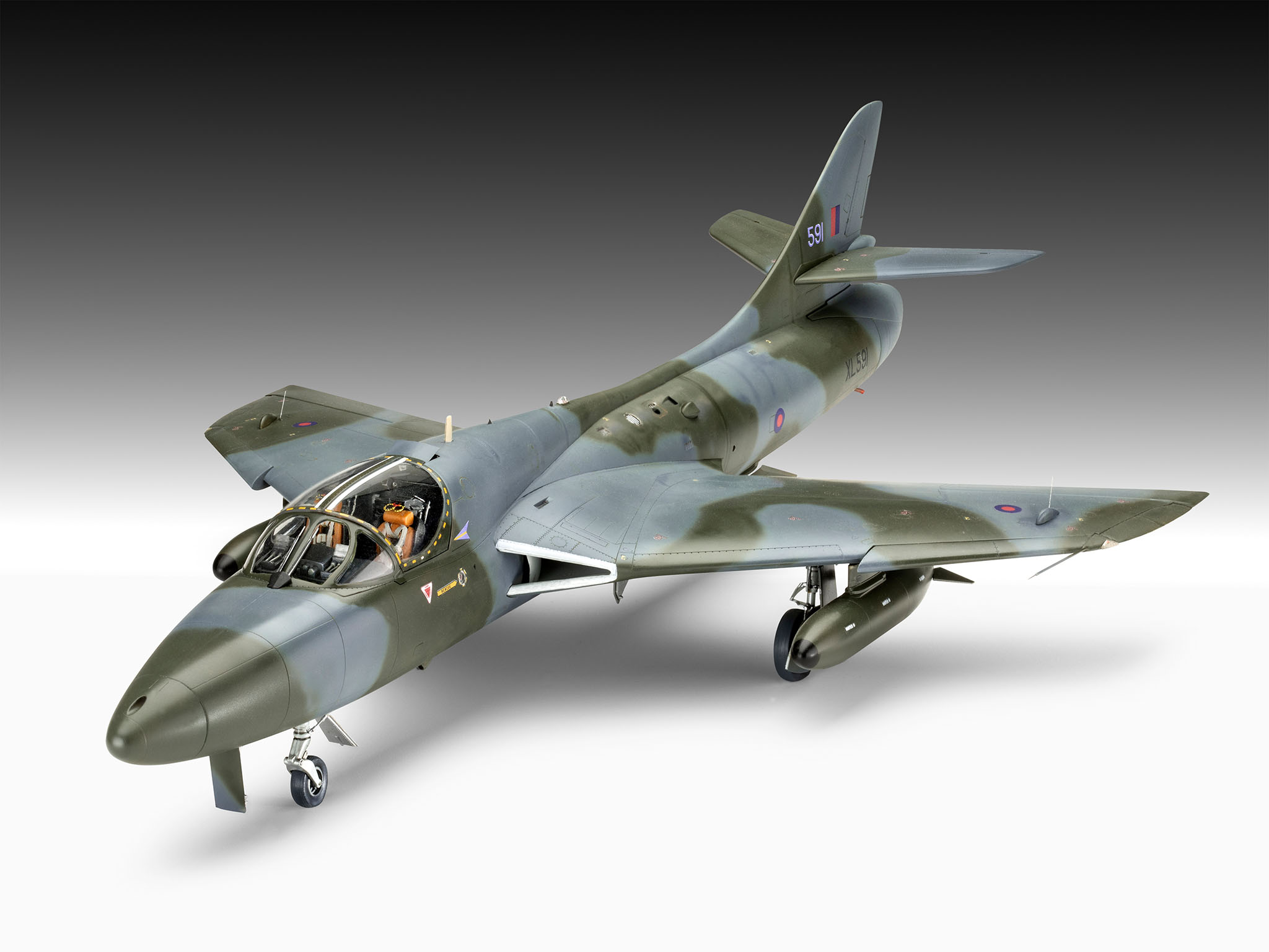 Plastic ModelKit letadlo 03786 - Hawker Hunter T.7/T.7A (1:32)