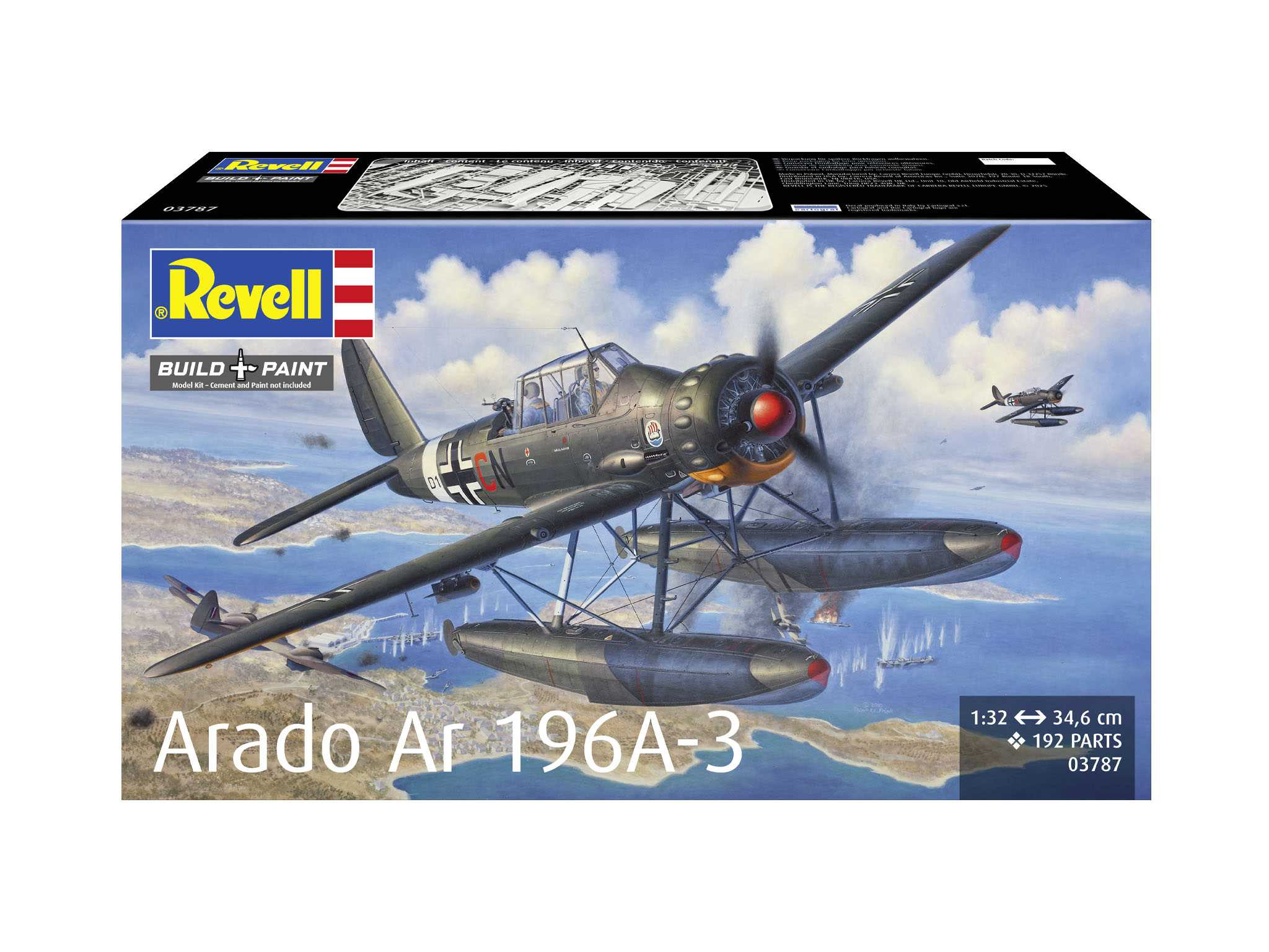 Plastic ModelKit letadlo 03787 - Arado Ar196A-3 Seaplane (1:32)