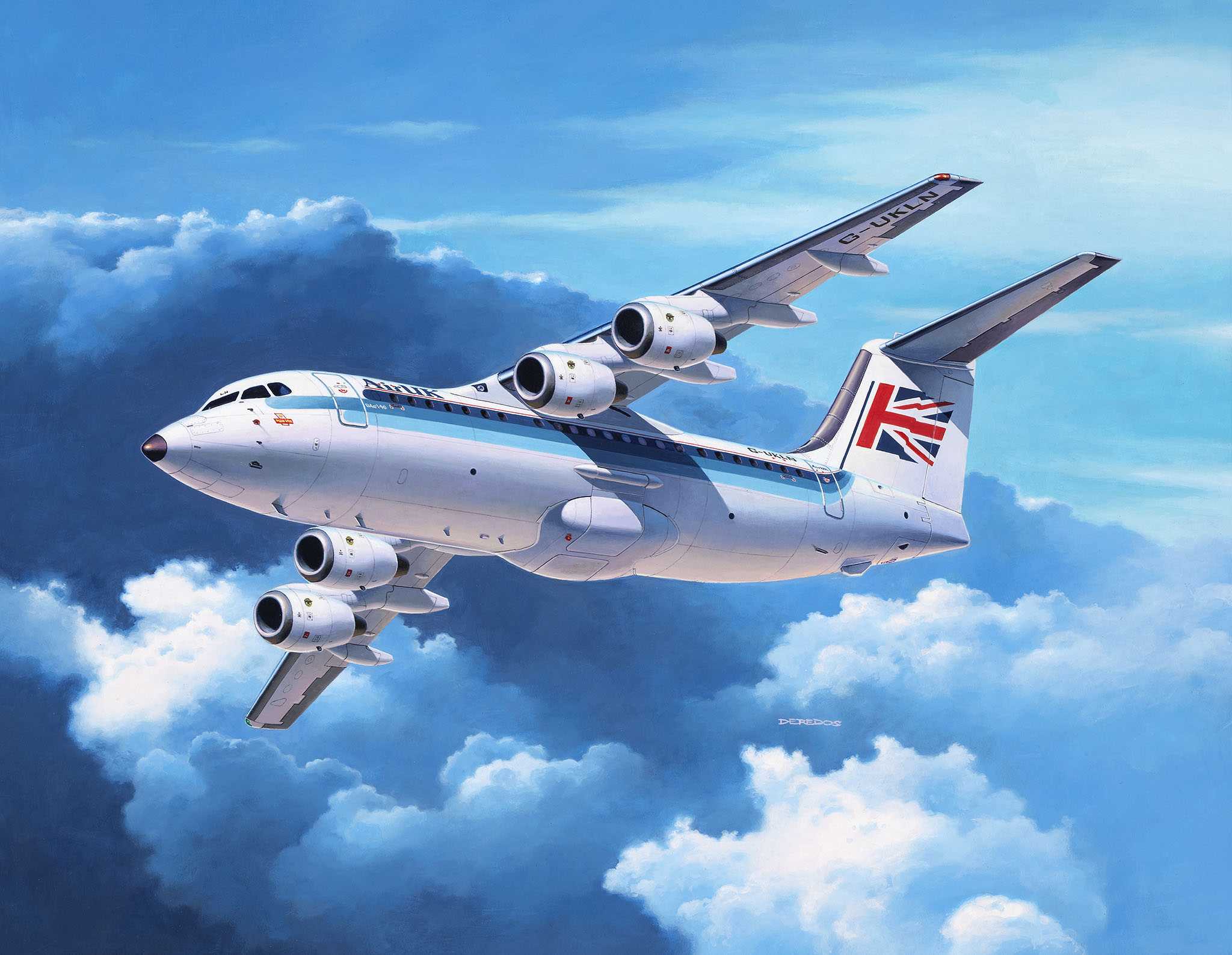 Plastic ModelKit letadlo 03791 - Bae 146 (RJ85) (1:144)