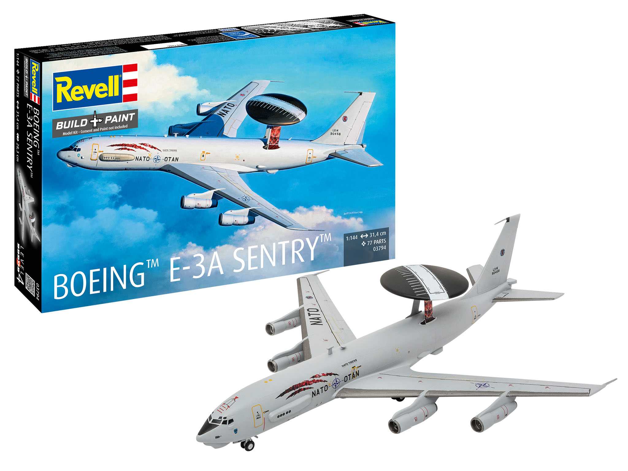 Plastic ModelKit letadlo 03794 - Boeing E-3A (1:144)