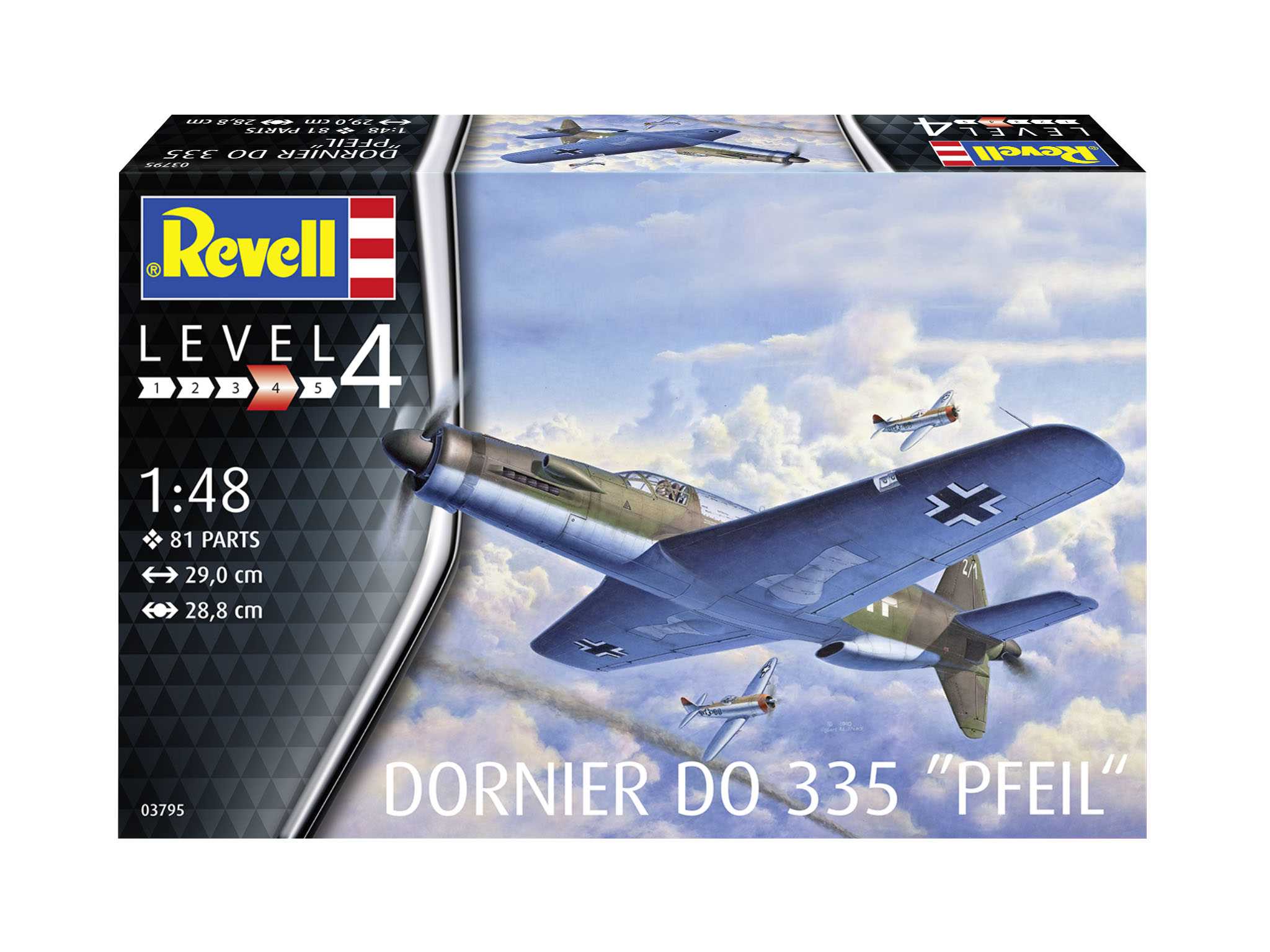 Plastic ModelKit letadlo 03795 - Do335 Pfeil (1:48)