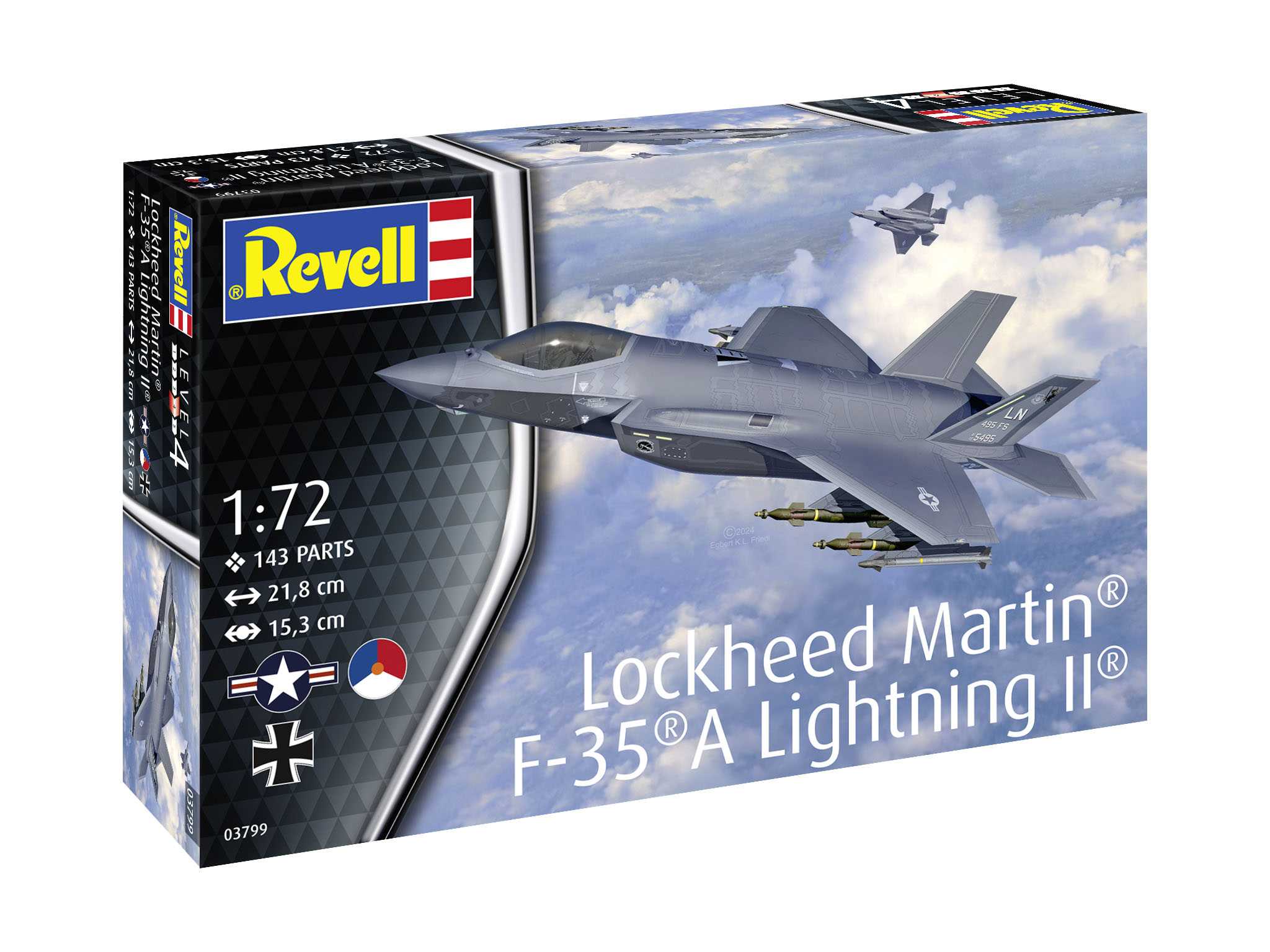 Plastic ModelKit lietadlo 03799 - F-35A (1:72) 18-03799