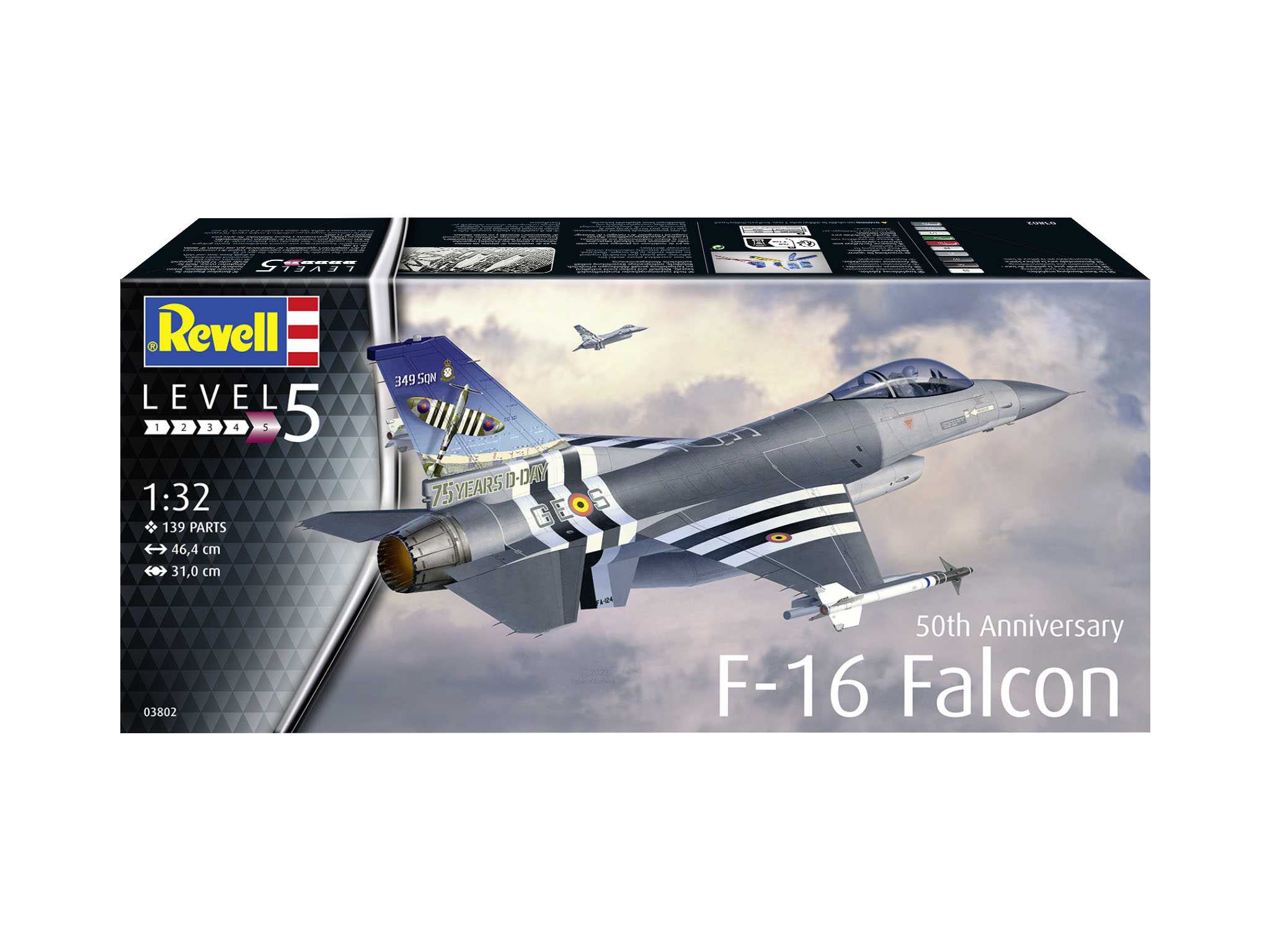 Plastic ModelKit letadlo 03802 - 50th Anniversary F-16 Falcon (1:32)