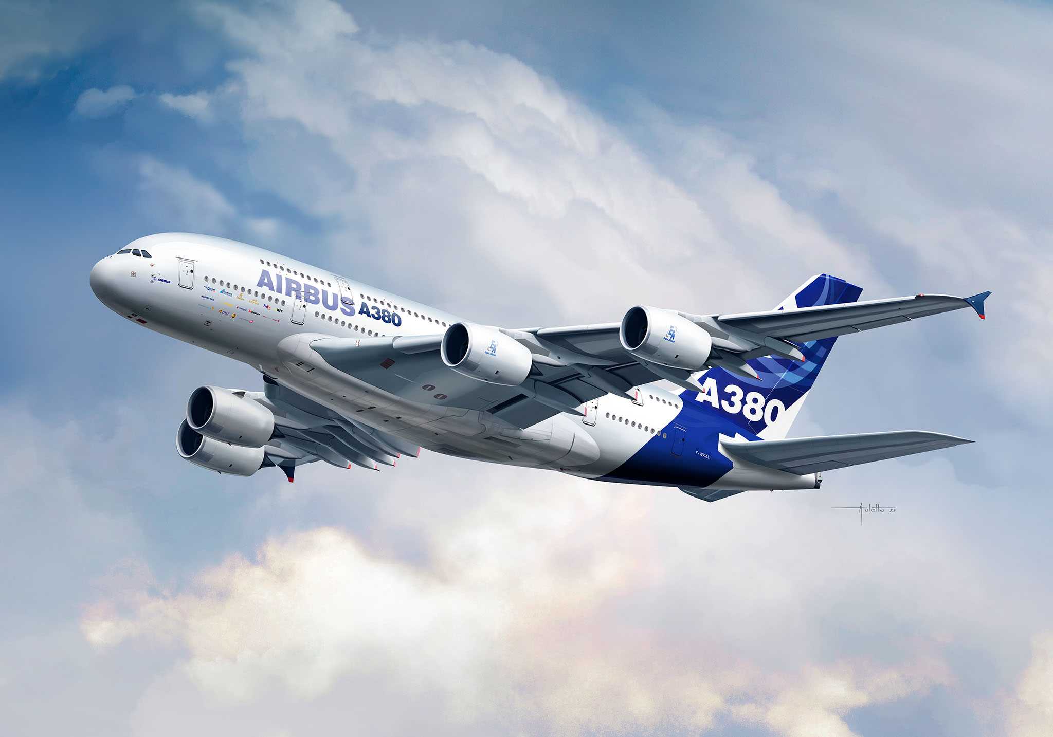Plastic ModelKit letadlo 03808 - Airbus A380 (1:288)
