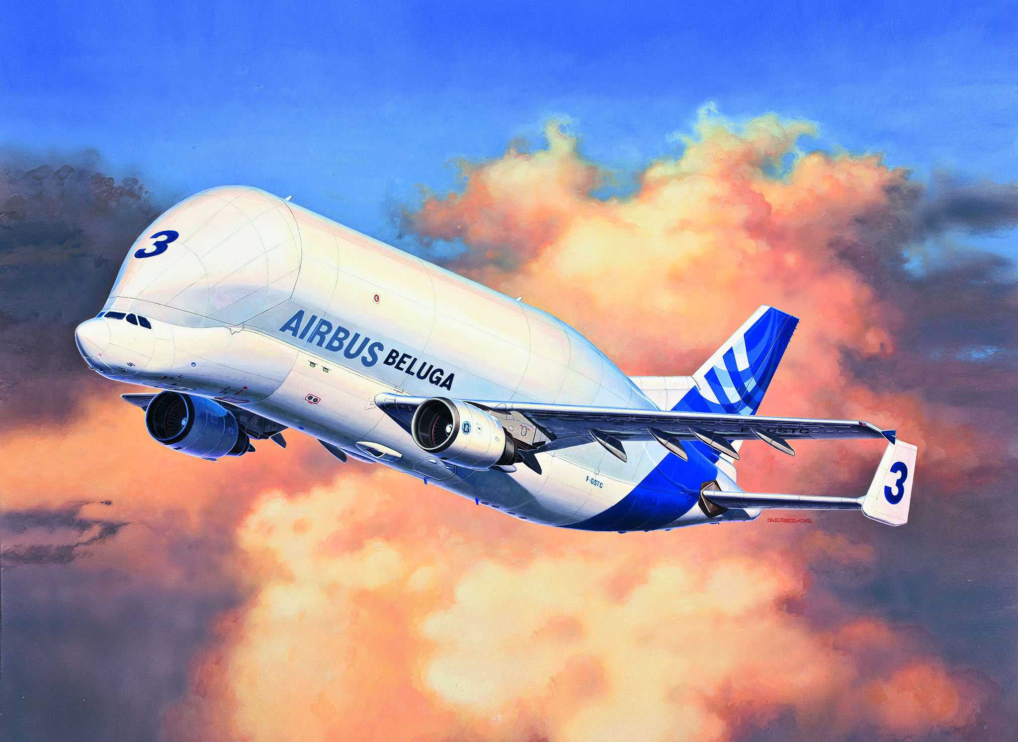 Plastic ModelKit letadlo 03817 - Airbus A300-600ST "Beluga" (1:144)