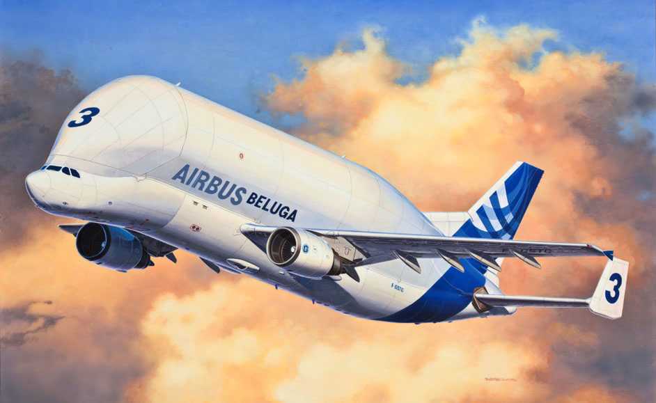 Plastic ModelKit letadlo 03817 - Airbus A300-600ST "Beluga" (1:144)