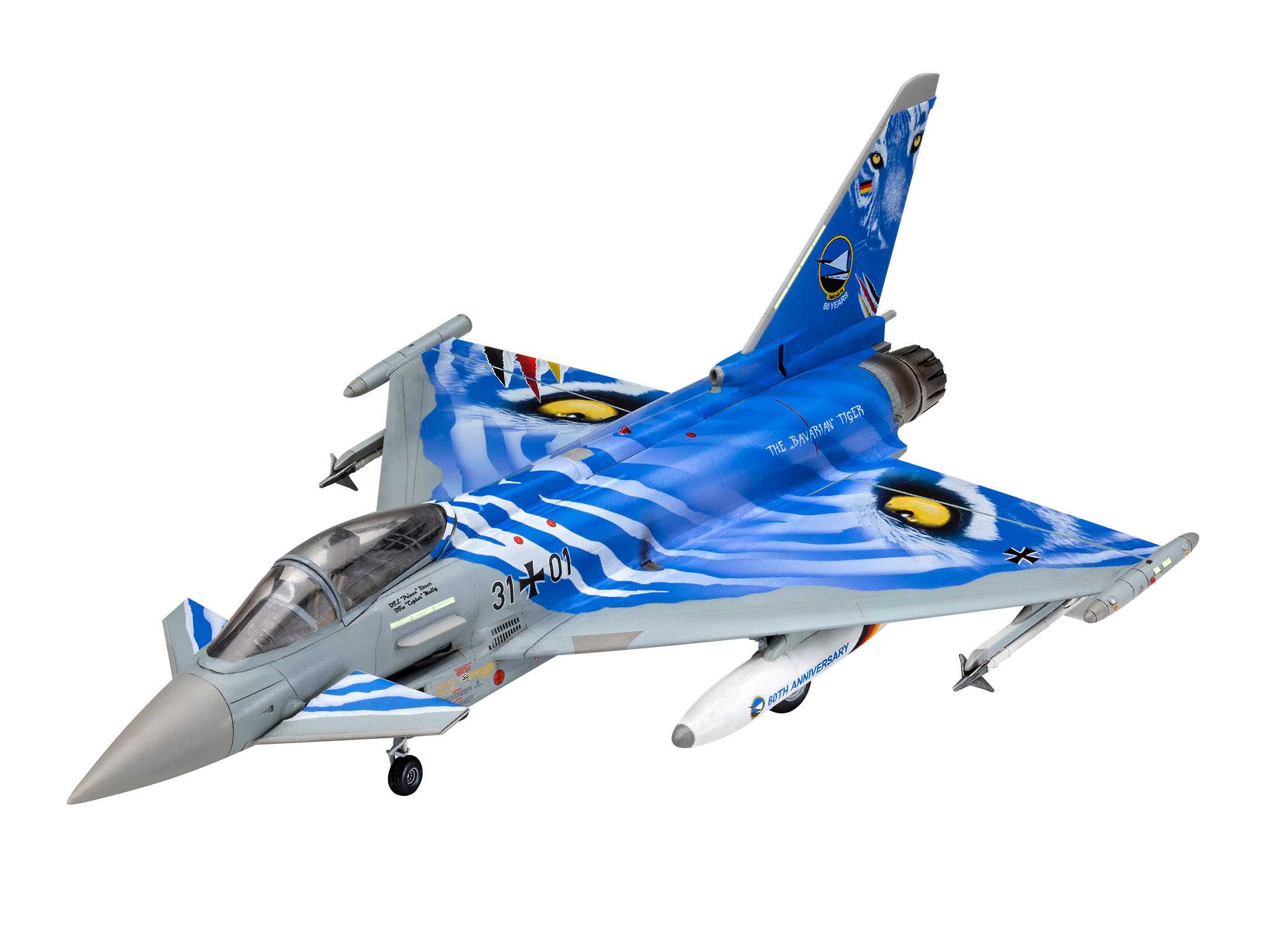 Plastic ModelKit letadlo 03818 - Eurofighter Typhoon "Bavarian Tiger 2021" (1:72)