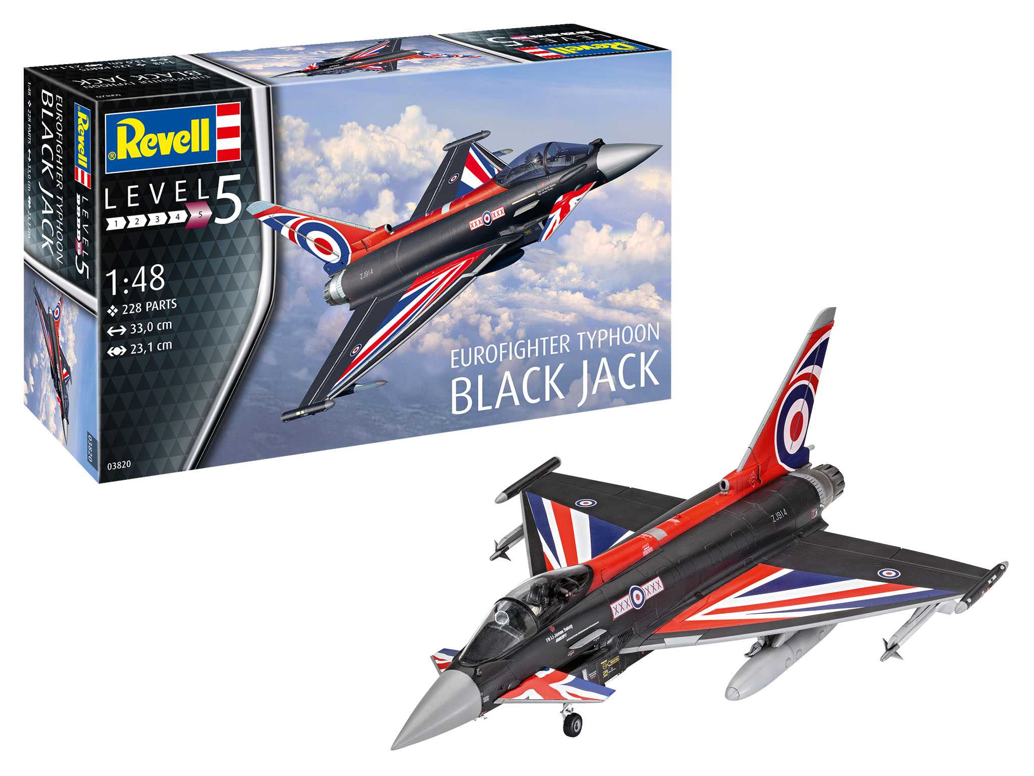 Plastic ModelKit letadlo 03820 - Eurofighter „Black Jack“ (1:48)