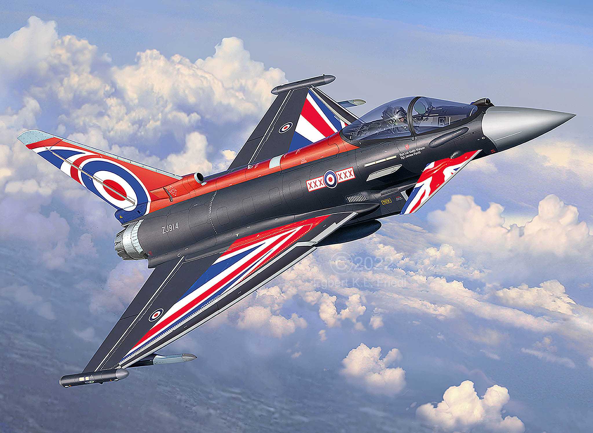 Plastic ModelKit letadlo 03820 - Eurofighter „Black Jack“ (1:48)