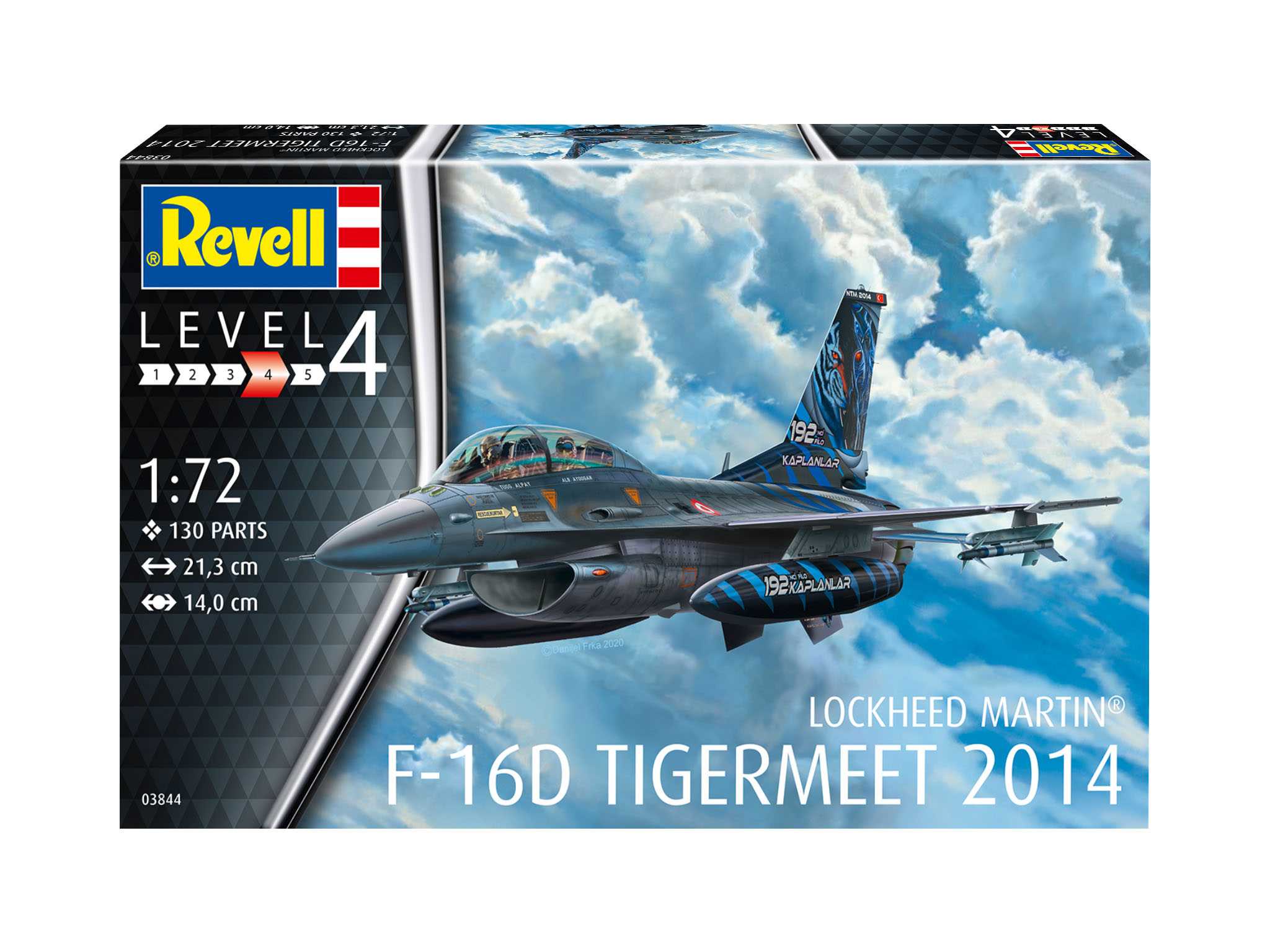 Plastic ModelKit lietadlo 03844 - Lockheed Martin F-16D Tigermeet 2014 (1:72) 18-03844